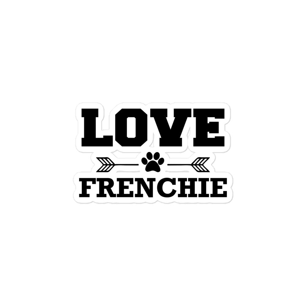 LOVE FRENCHIE - Bubble-free stickers