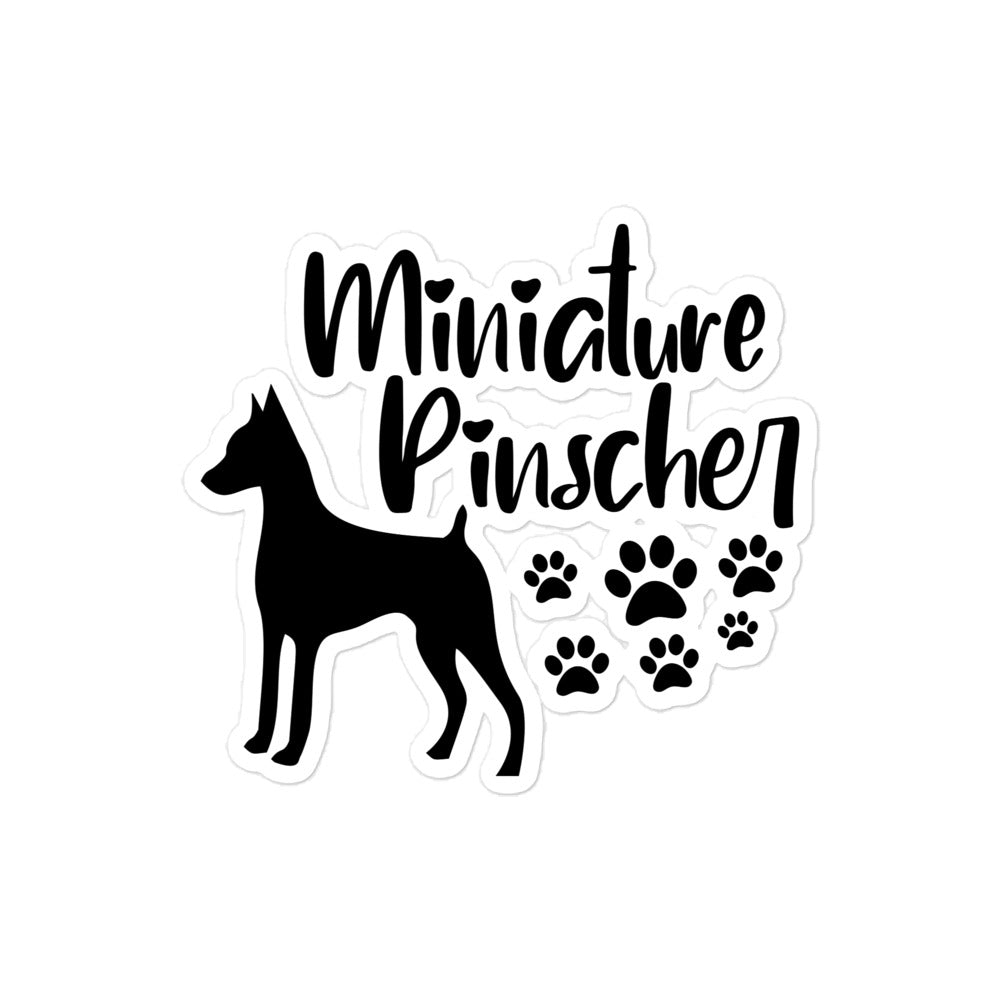 MINIATURE PINSCHER - Bubble-free stickers