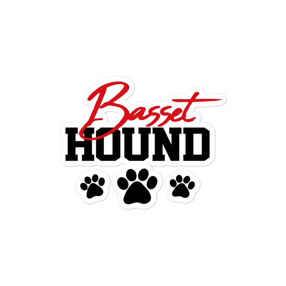 BASSET HOUND - Bubble-free stickers