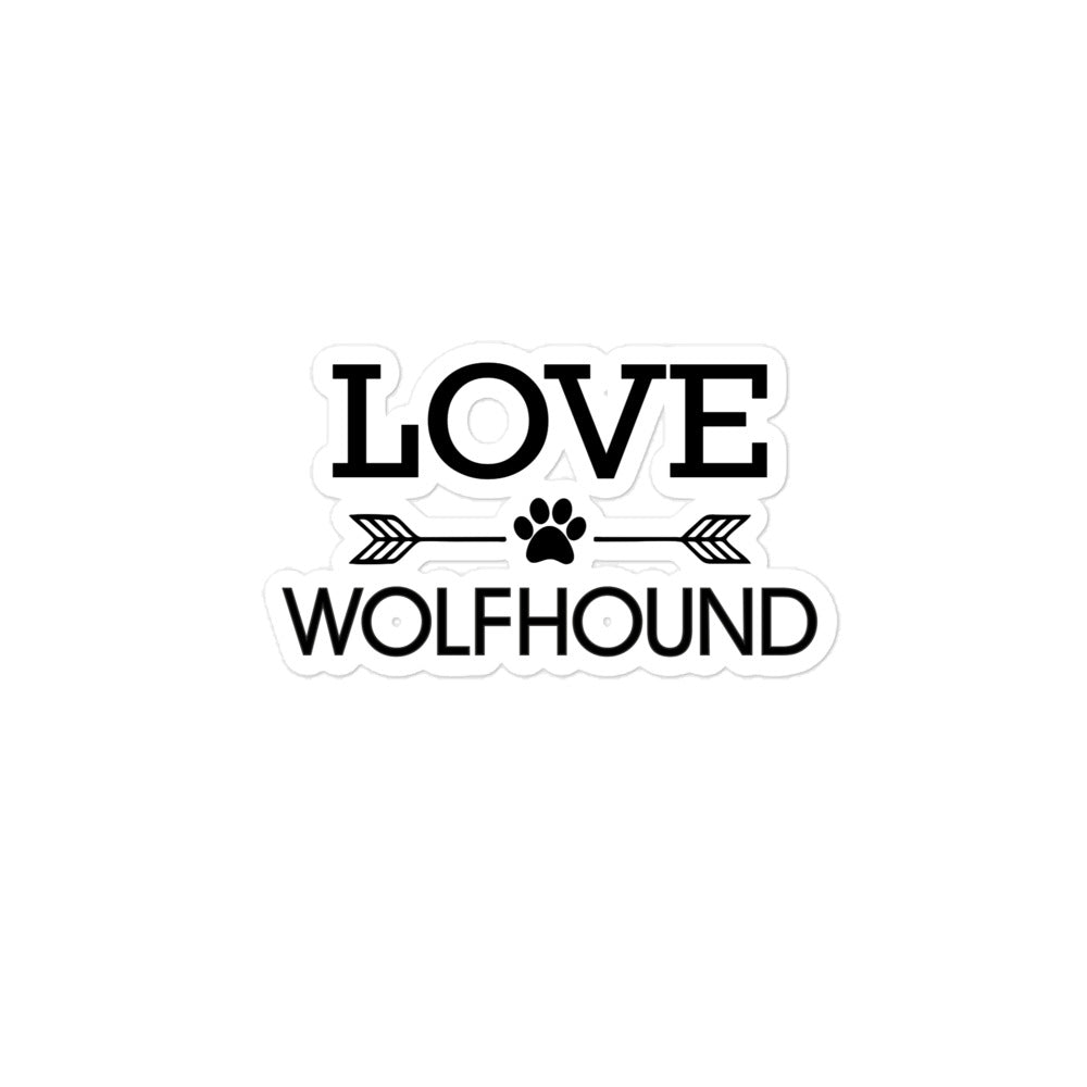 LOVE WOLFHOUND - Bubble-free stickers