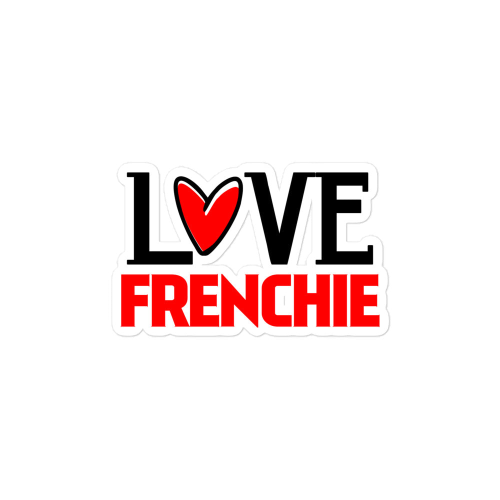 LOVE FRENCHIE - Bubble-free stickers