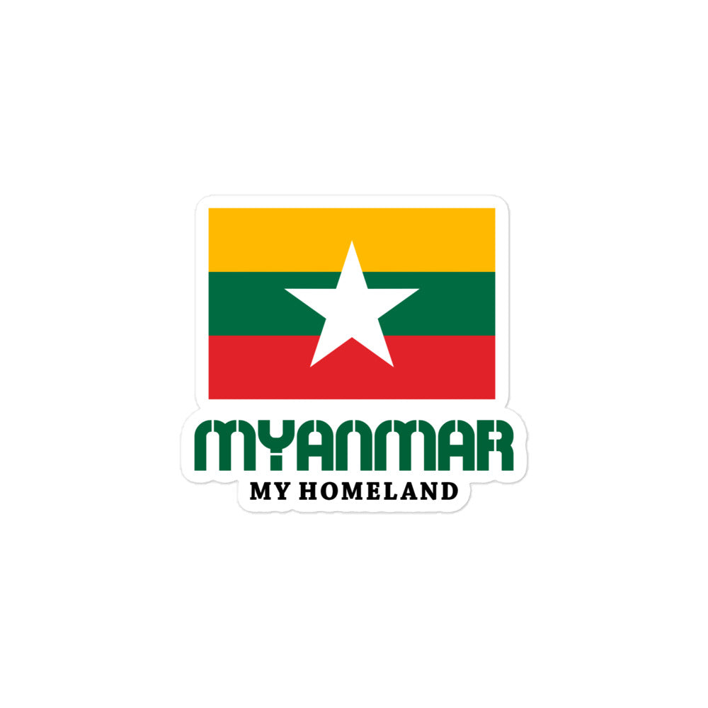 MYANMAR - Bubble-free stickers