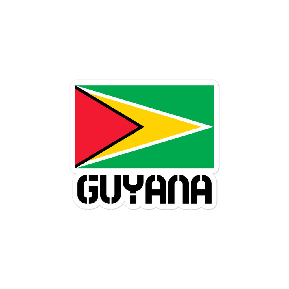 GUYANA - Bubble-free stickers