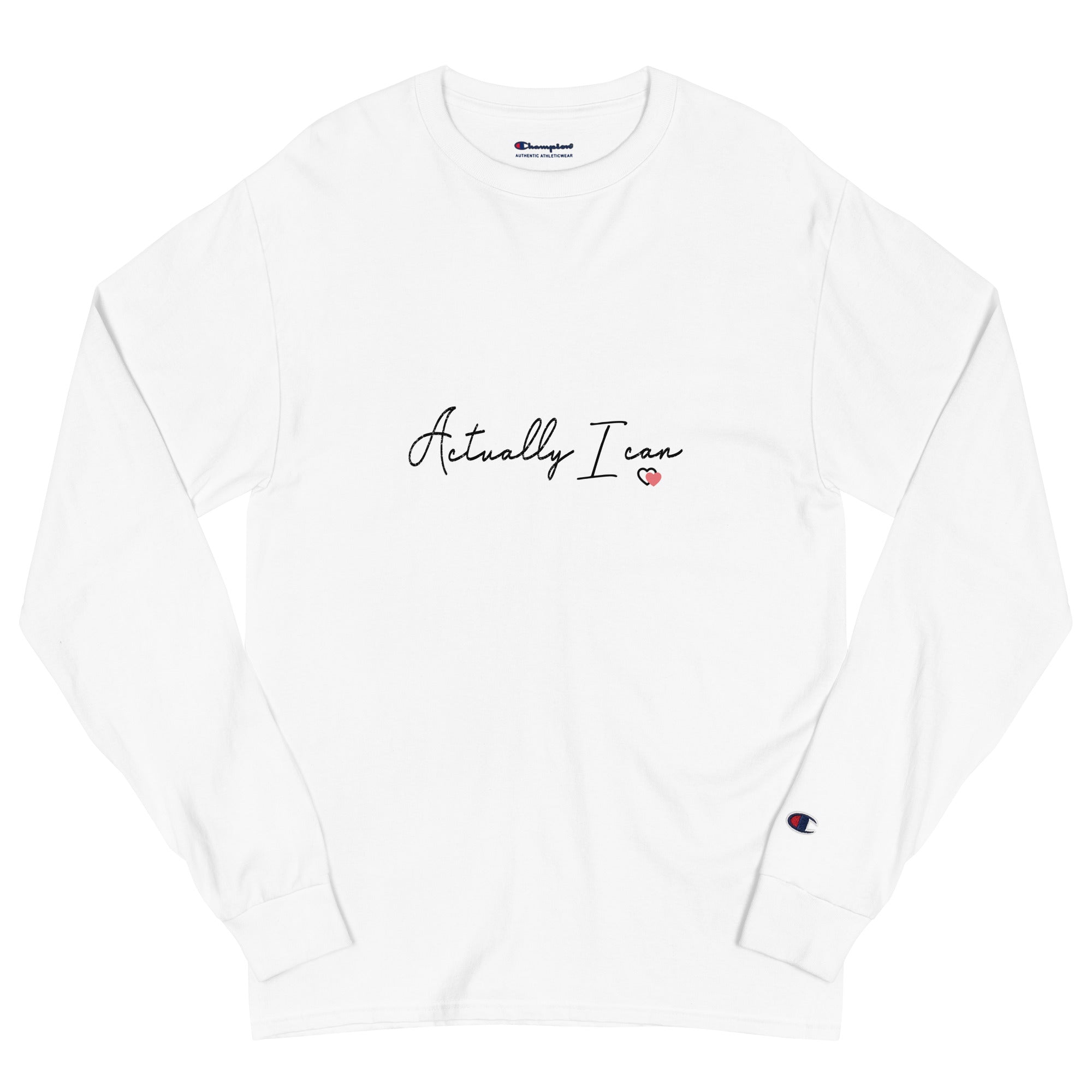 ACTUALLY I CAN - Men's Champion Long Sleeve Shirt