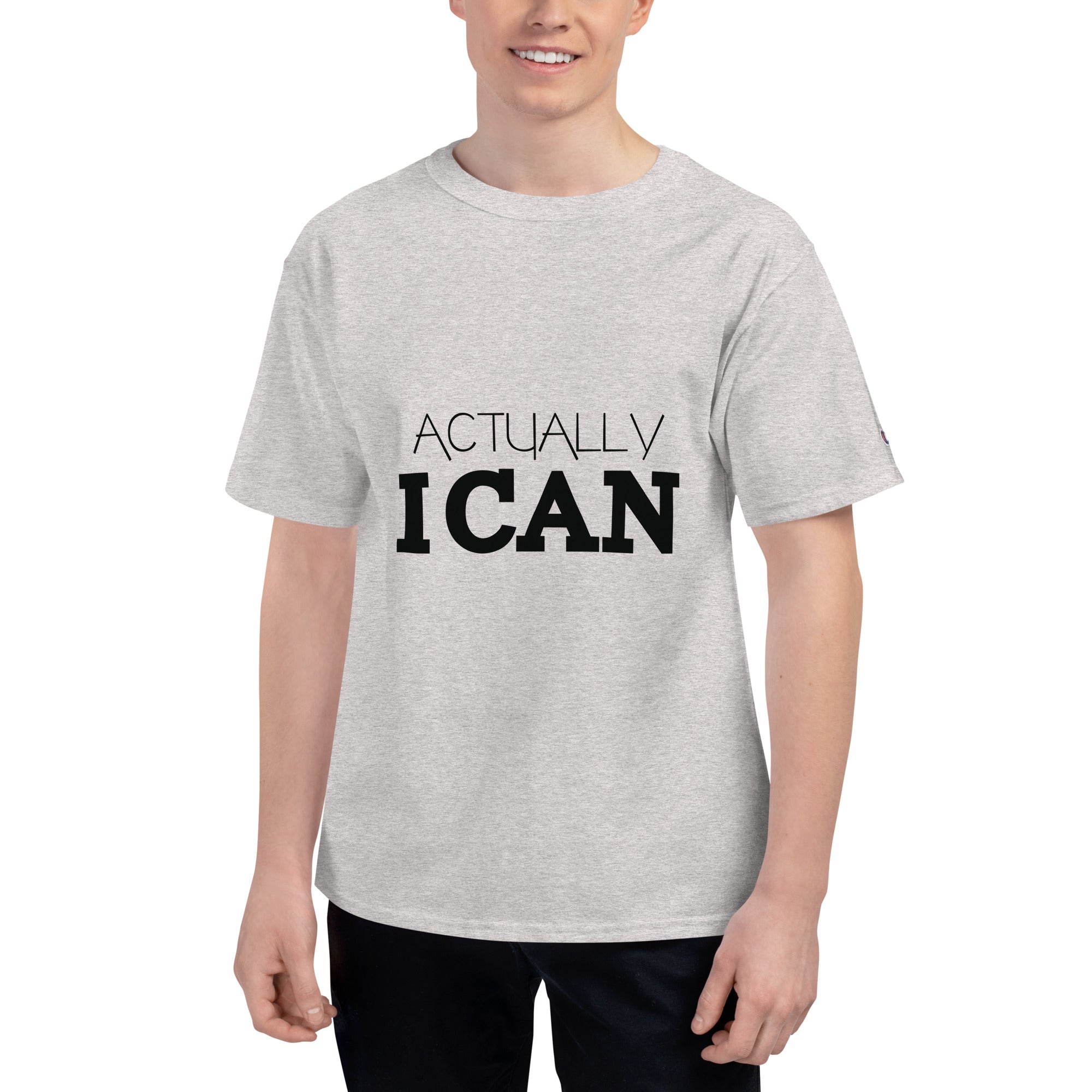 ACTUALLY I CAN - Men's Champion T-Shirt