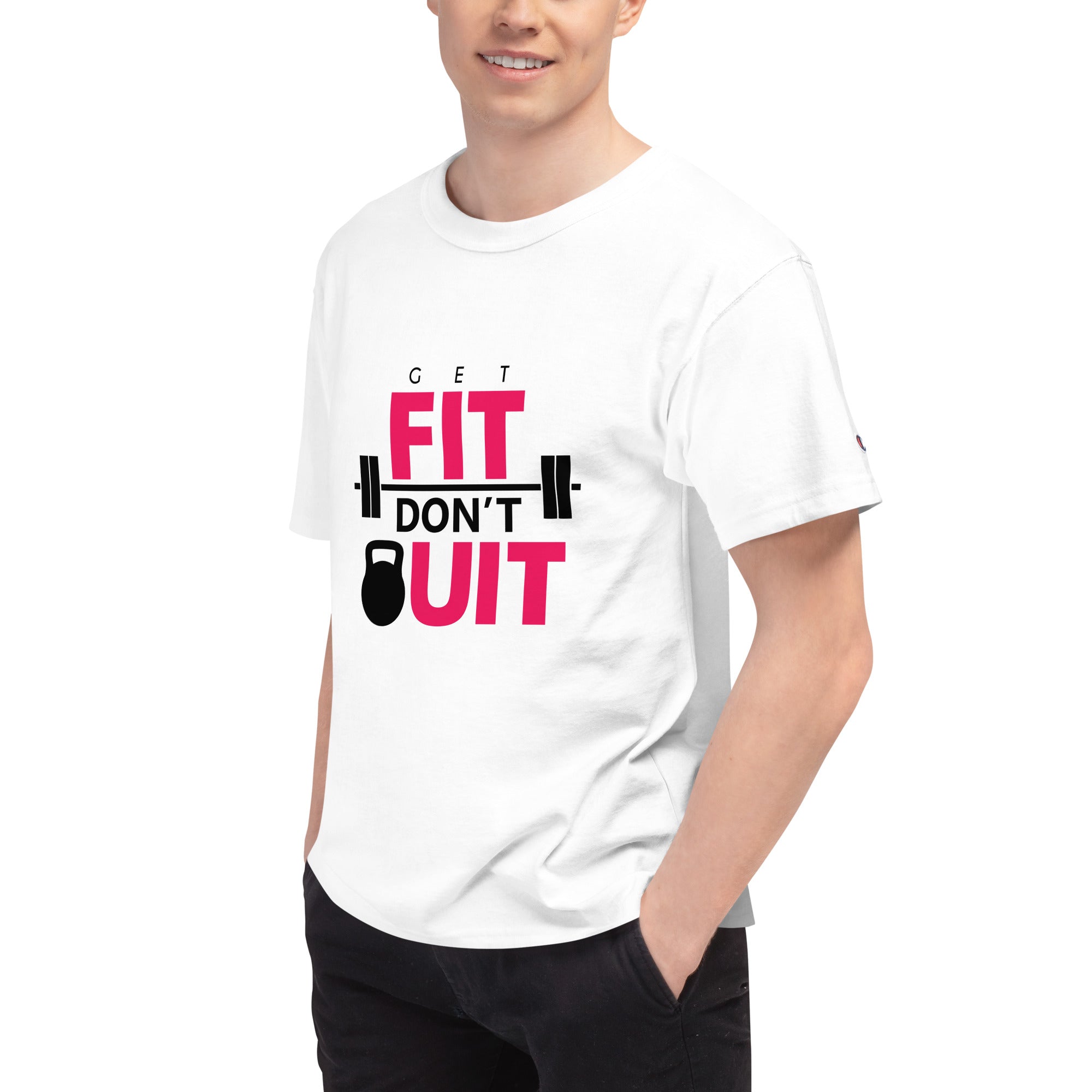 GET FIT DON'T QUIT - Men's Champion T-Shirt