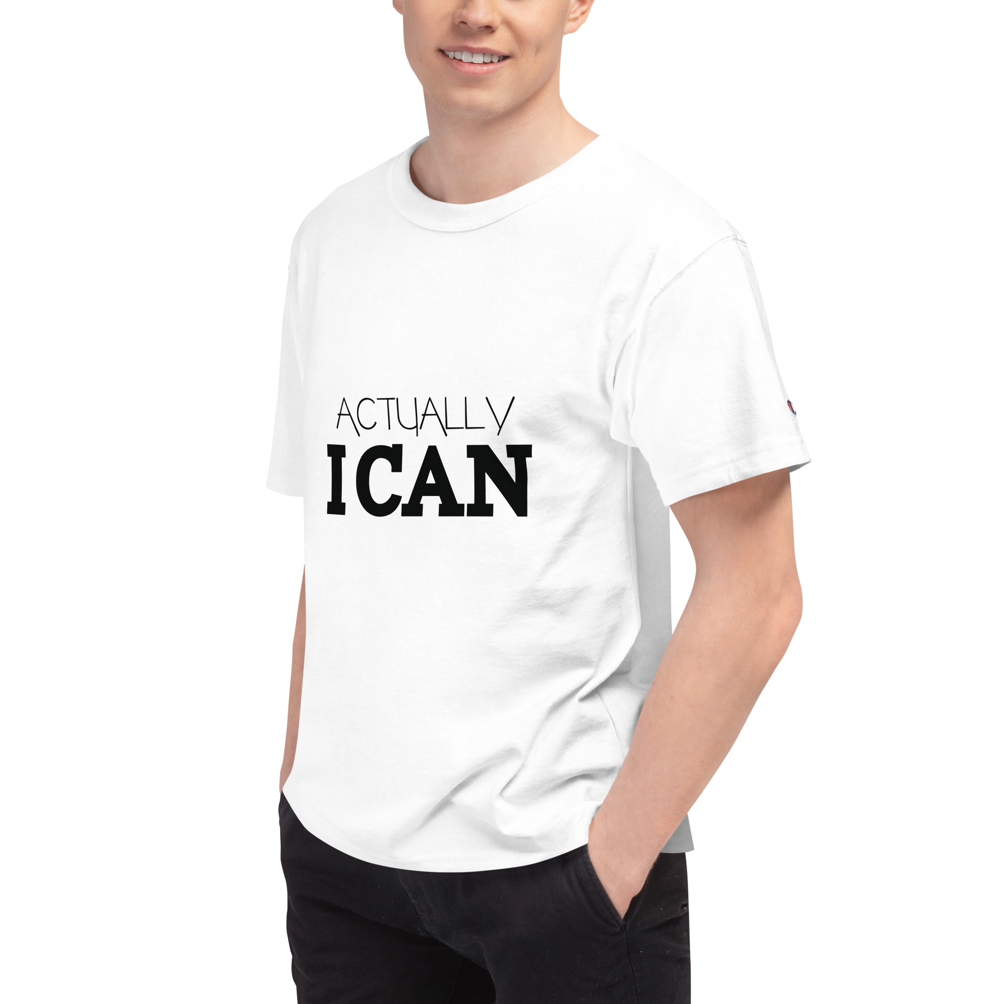 ACTUALLY I CAN - Men's Champion T-Shirt