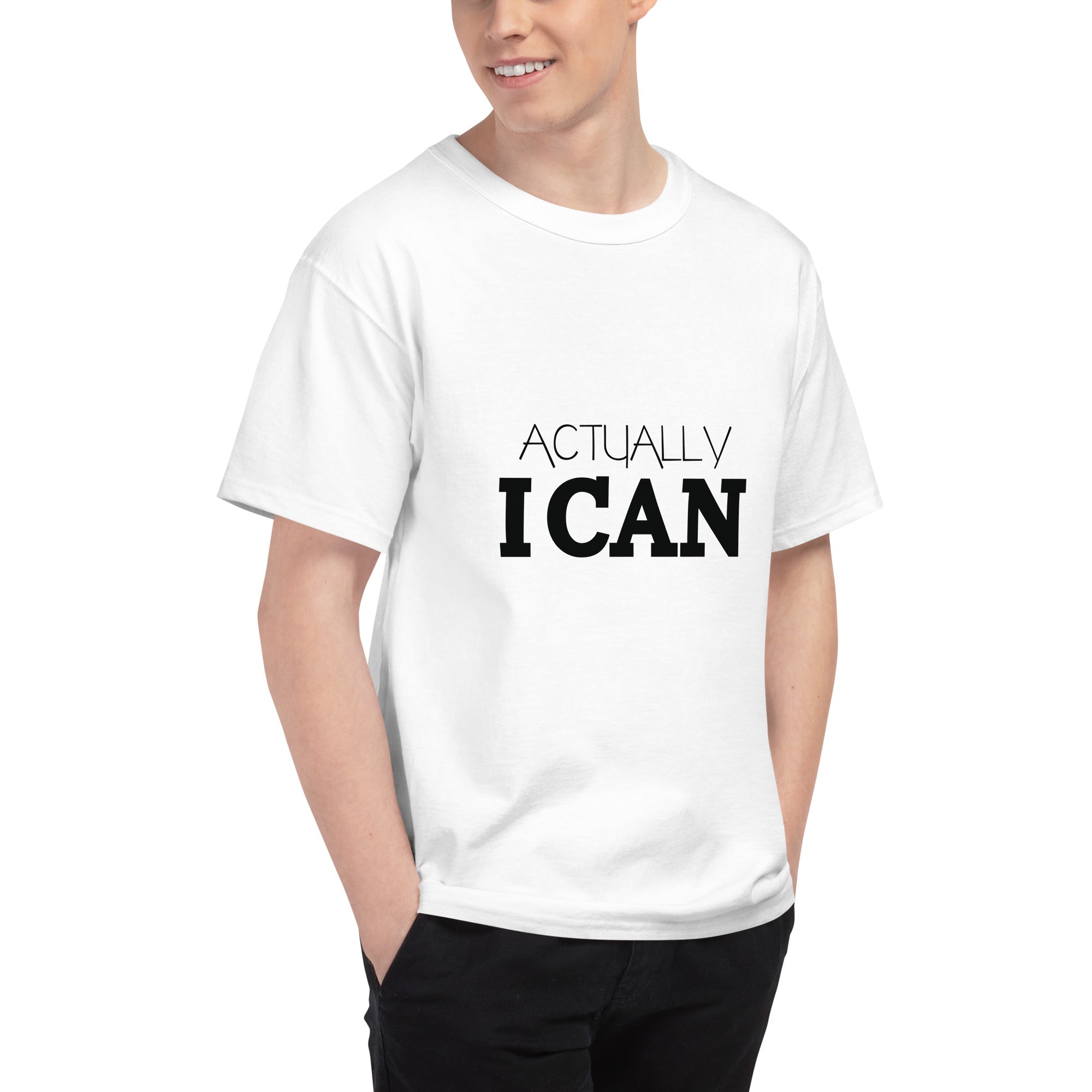 ACTUALLY I CAN - Men's Champion T-Shirt