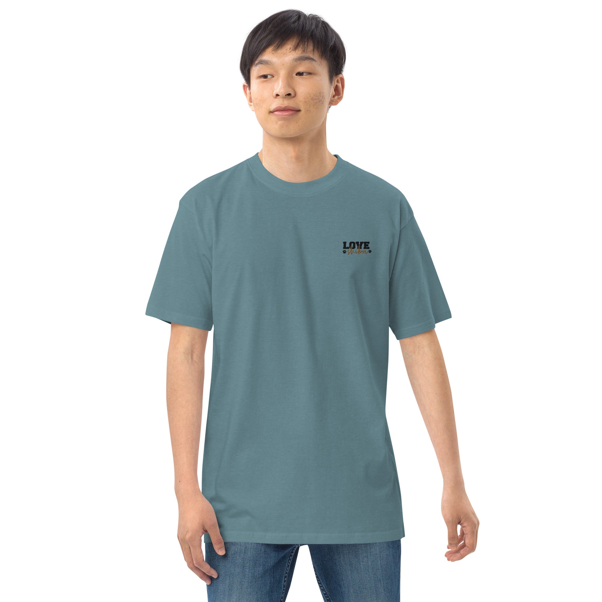 LOVE SHIBA - Men’s premium heavyweight tee