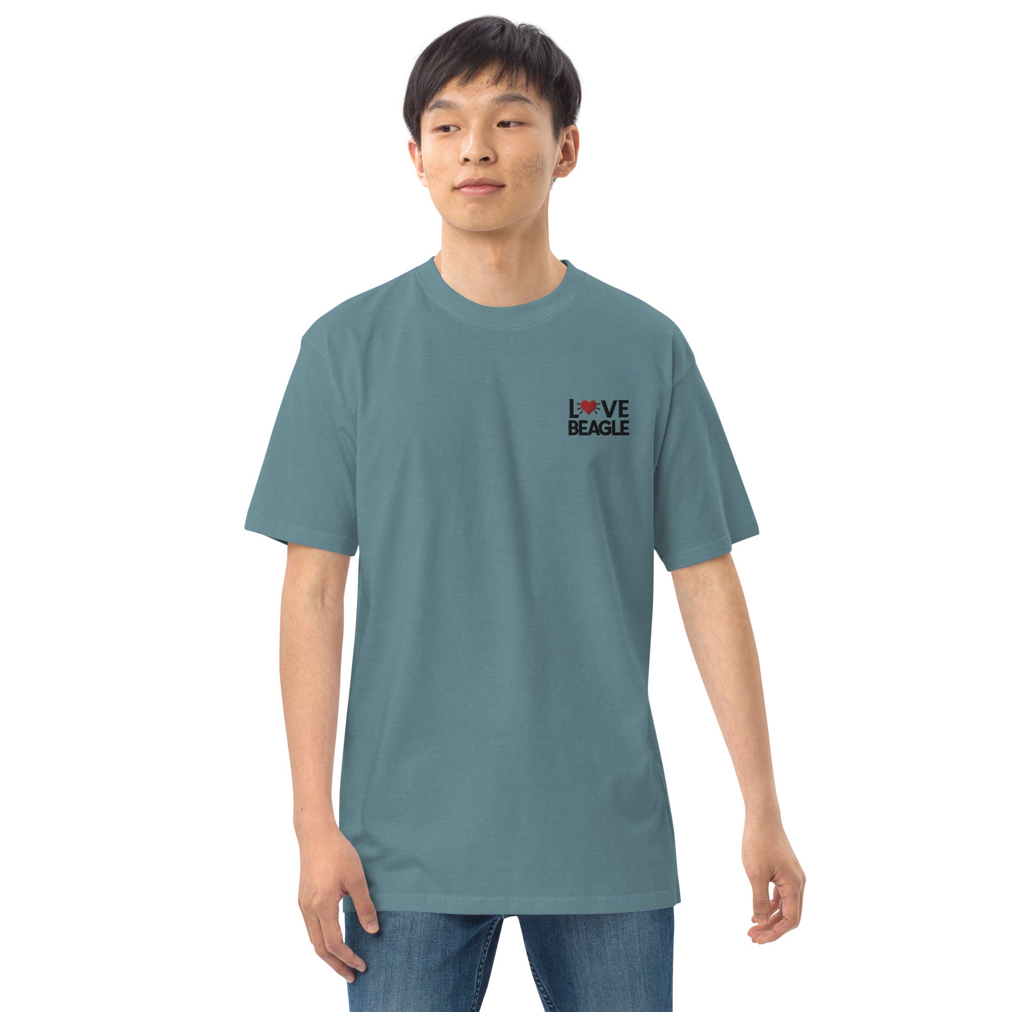 LOVE BEAGLE - Men’s premium heavyweight tee