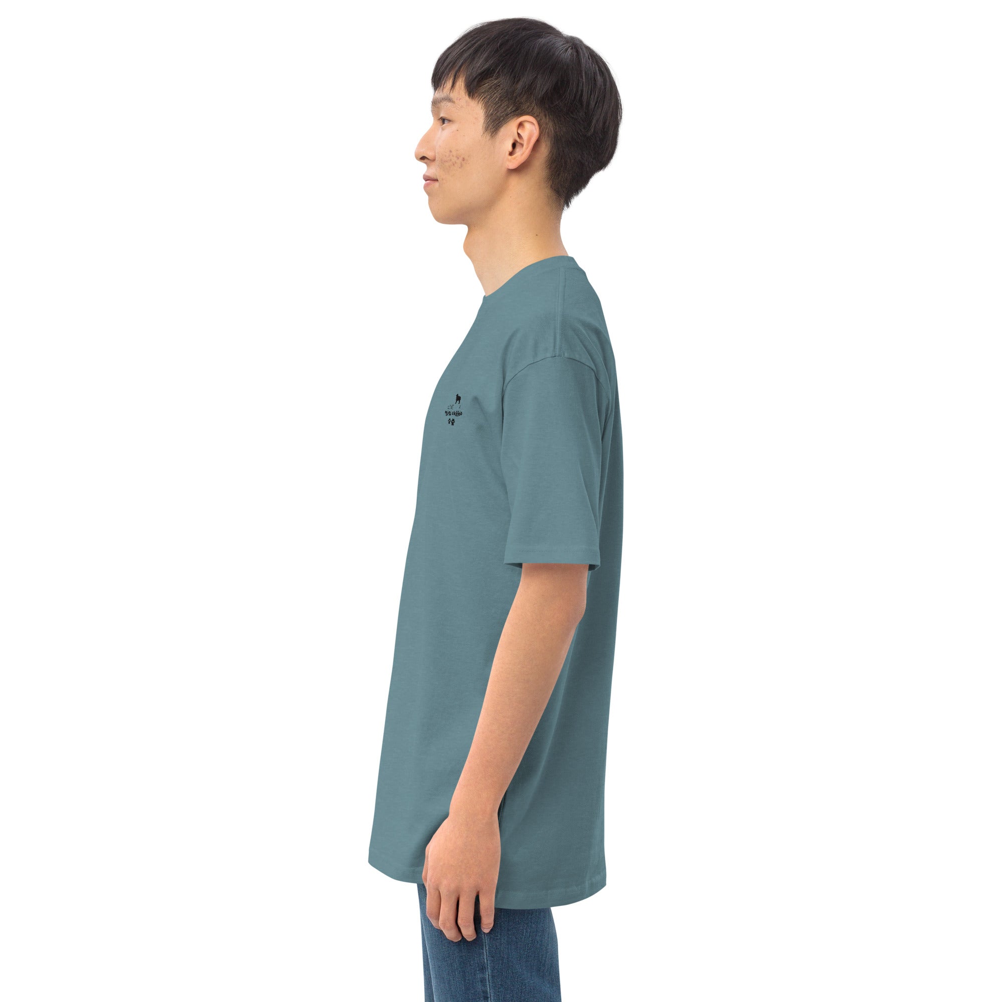 LOVED BY A MINI AUSSIE - Men’s premium heavyweight tee