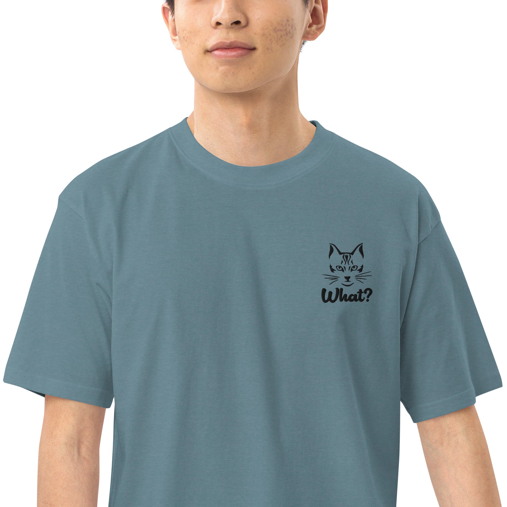 WHAT? - Men’s premium heavyweight tee