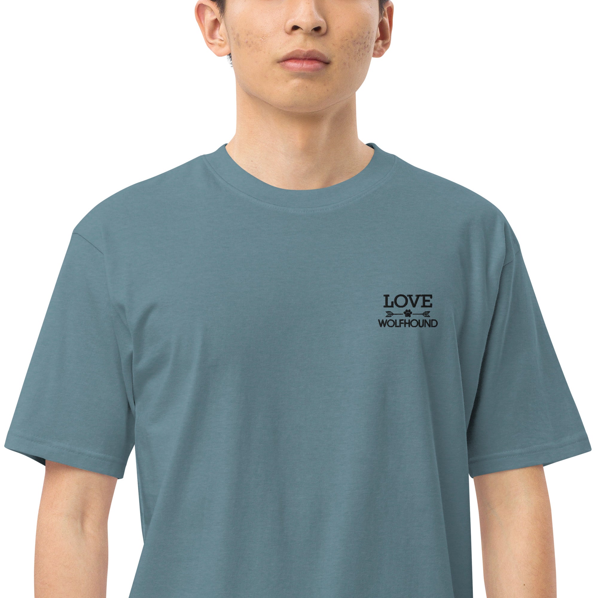 LOVE WOLFHOUND - Men’s premium heavyweight tee