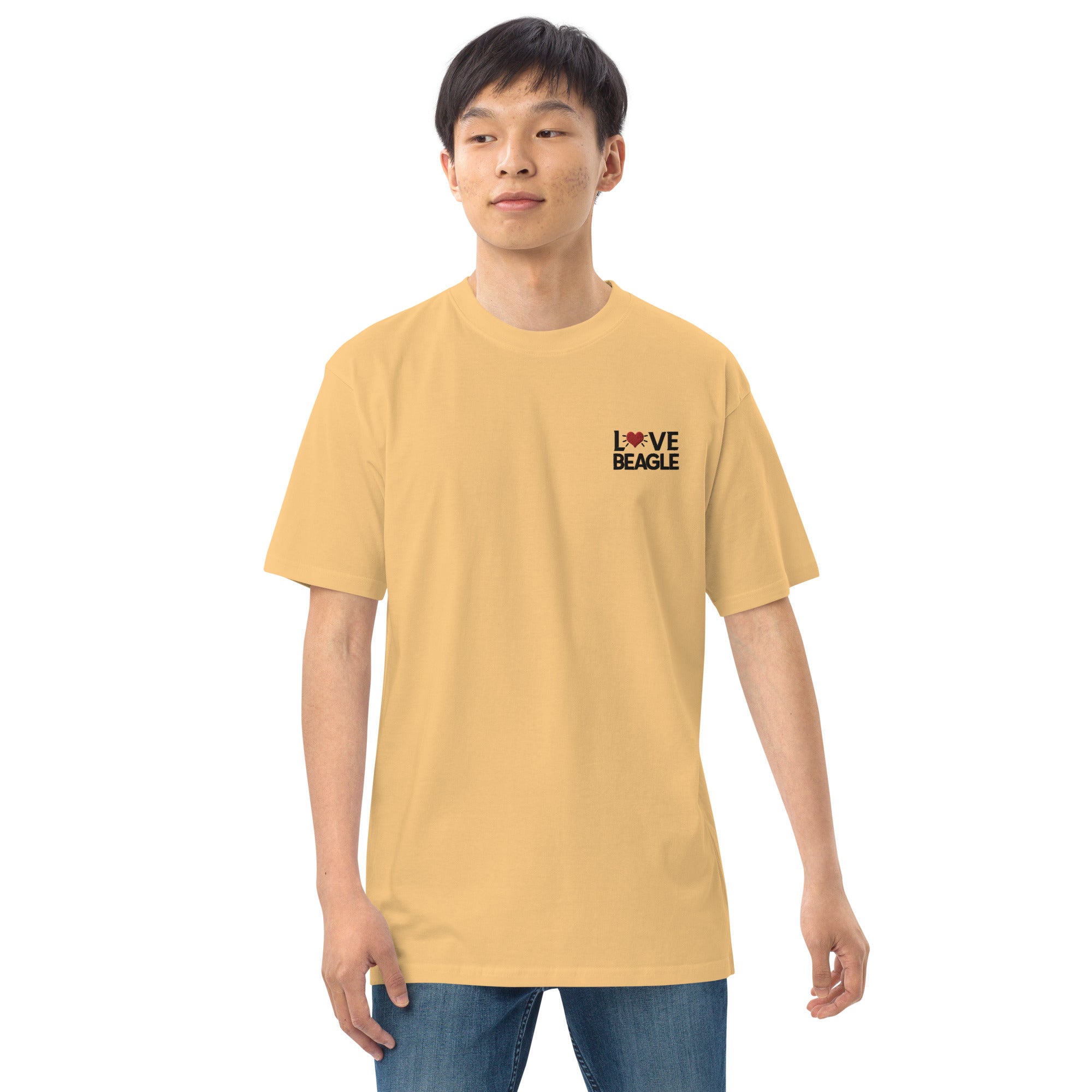 LOVE BEAGLE - Men’s premium heavyweight tee