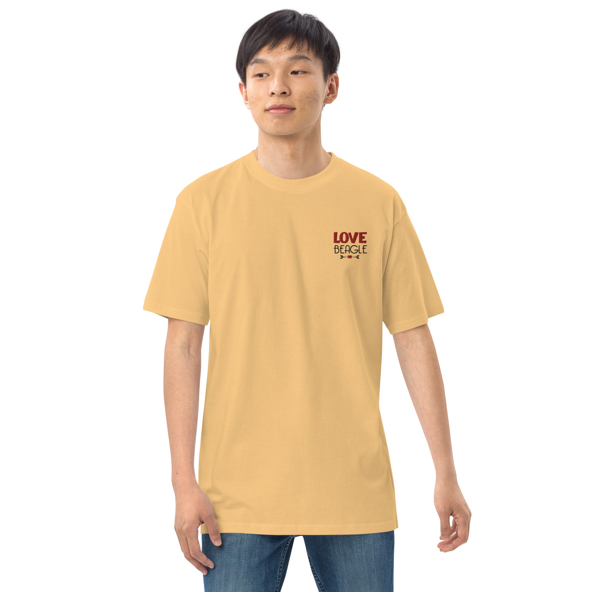 LOVE BEAGLE - Men’s premium heavyweight tee