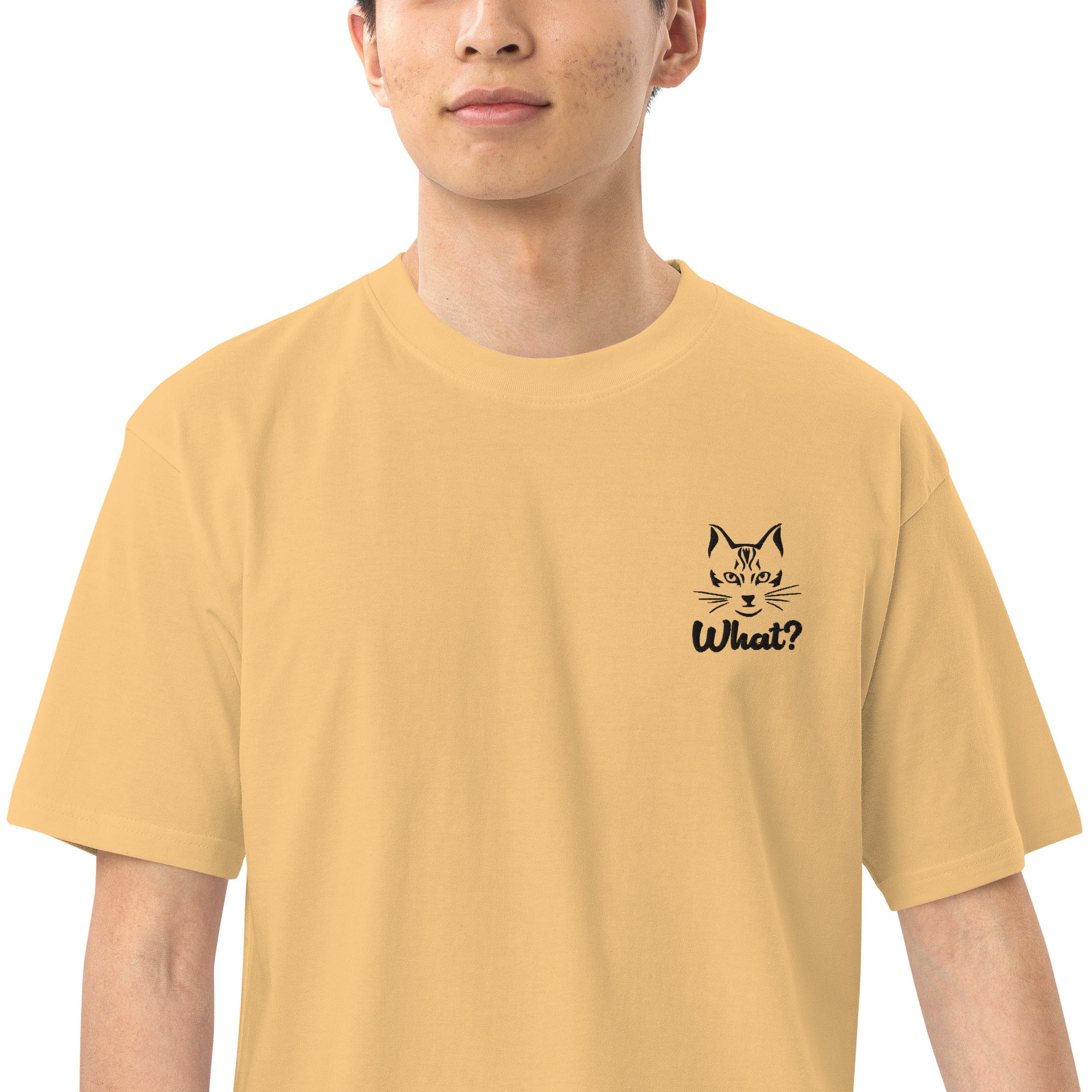 WHAT? - Men’s premium heavyweight tee