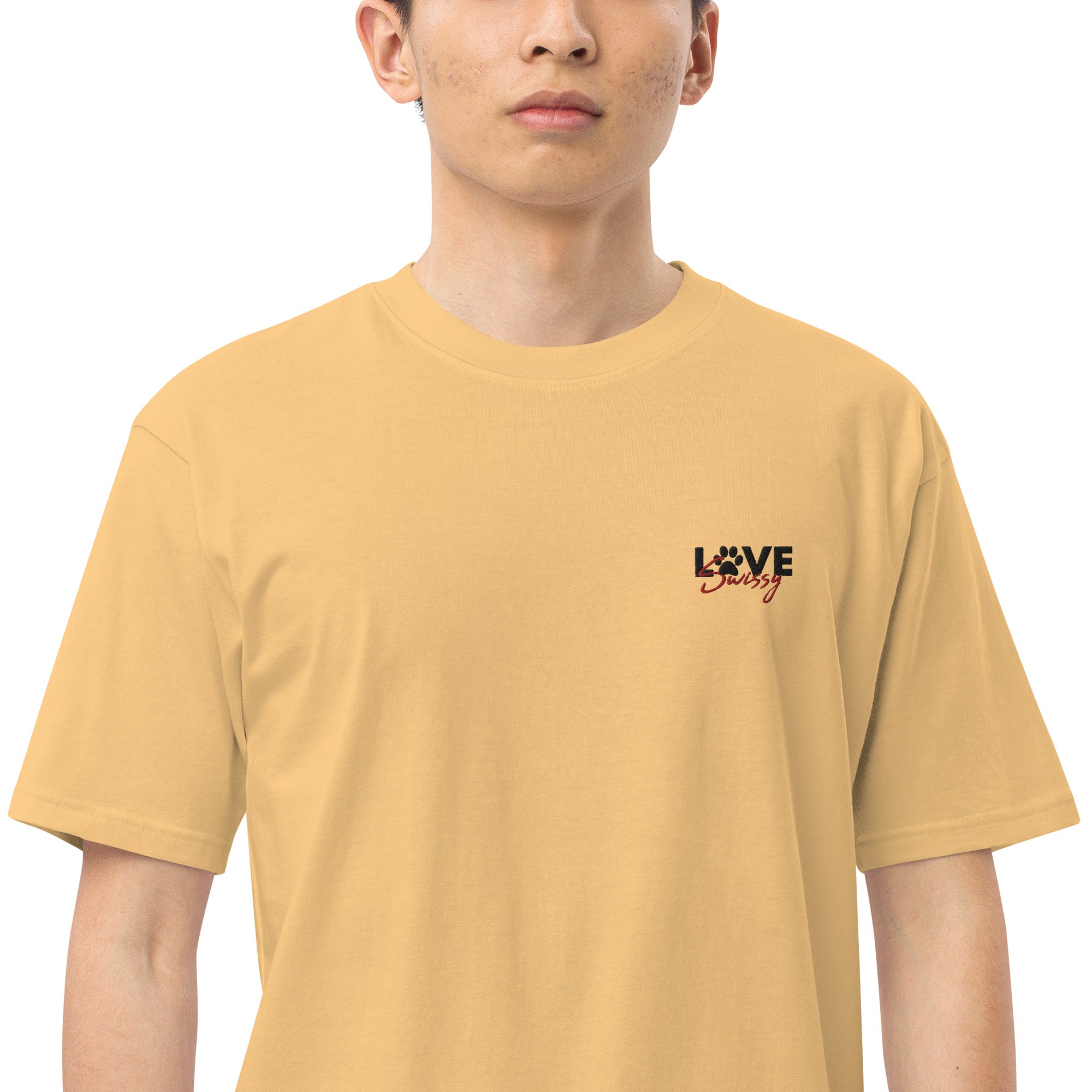 LOVE SWISSY - Men’s premium heavyweight tee