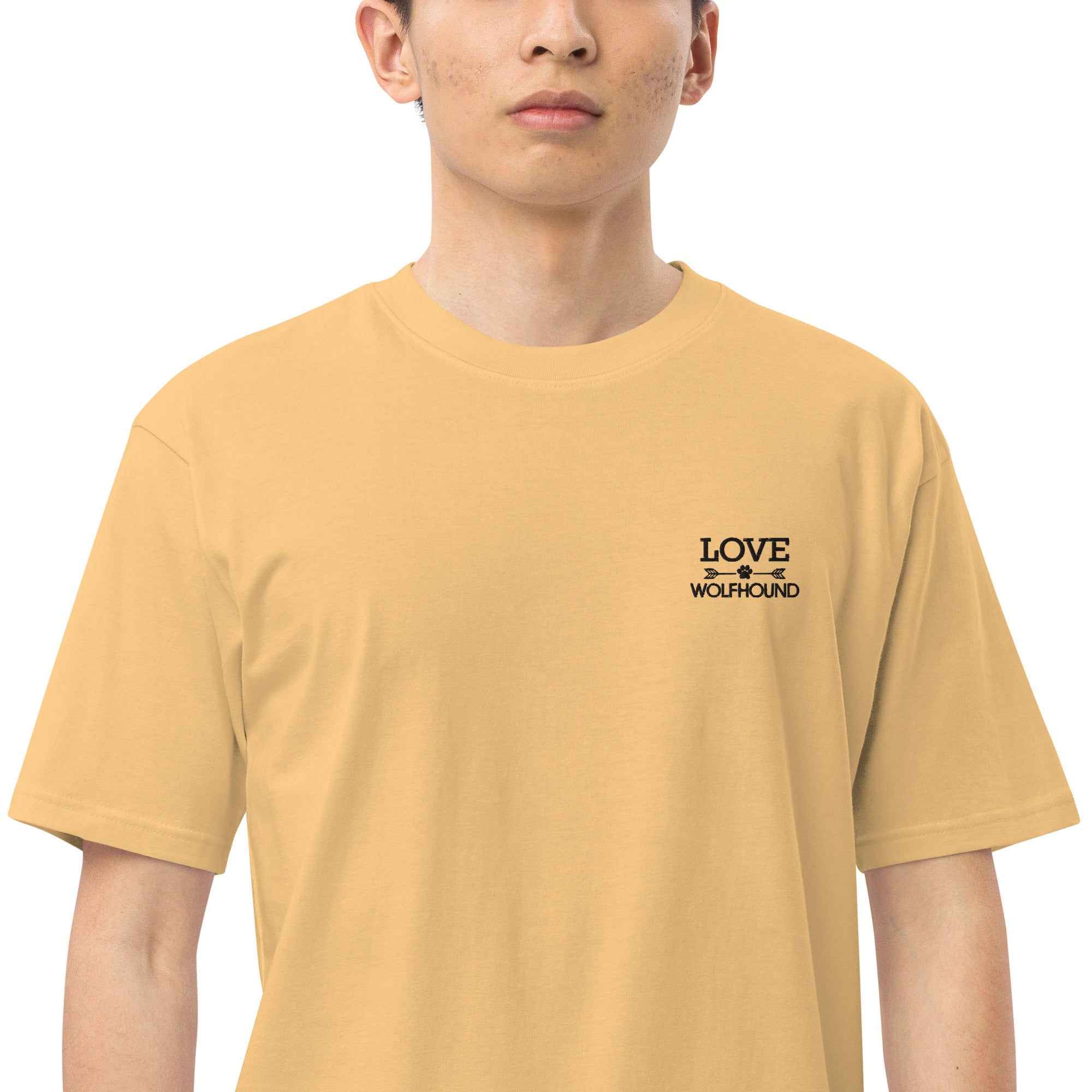 LOVE WOLFHOUND - Men’s premium heavyweight tee