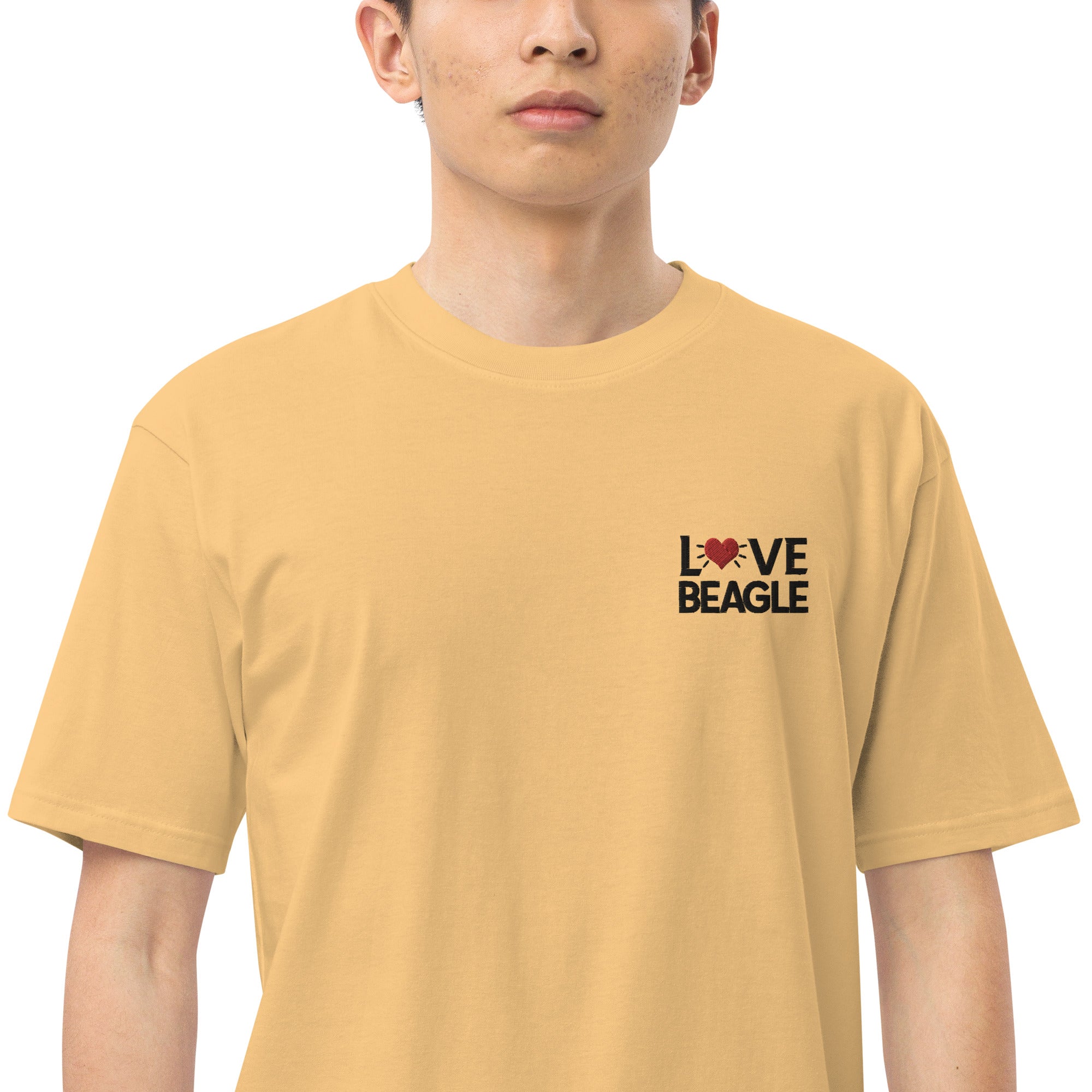 LOVE BEAGLE - Men’s premium heavyweight tee