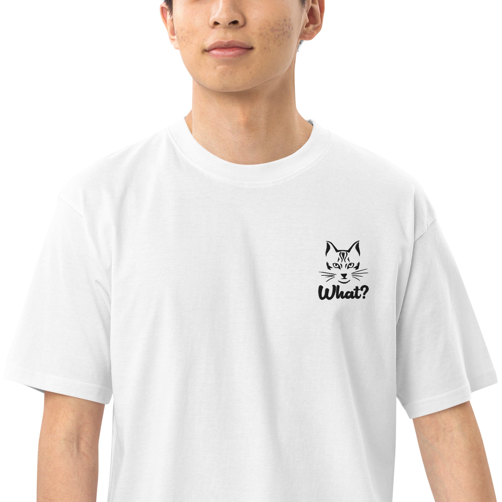 WHAT? - Men’s premium heavyweight tee