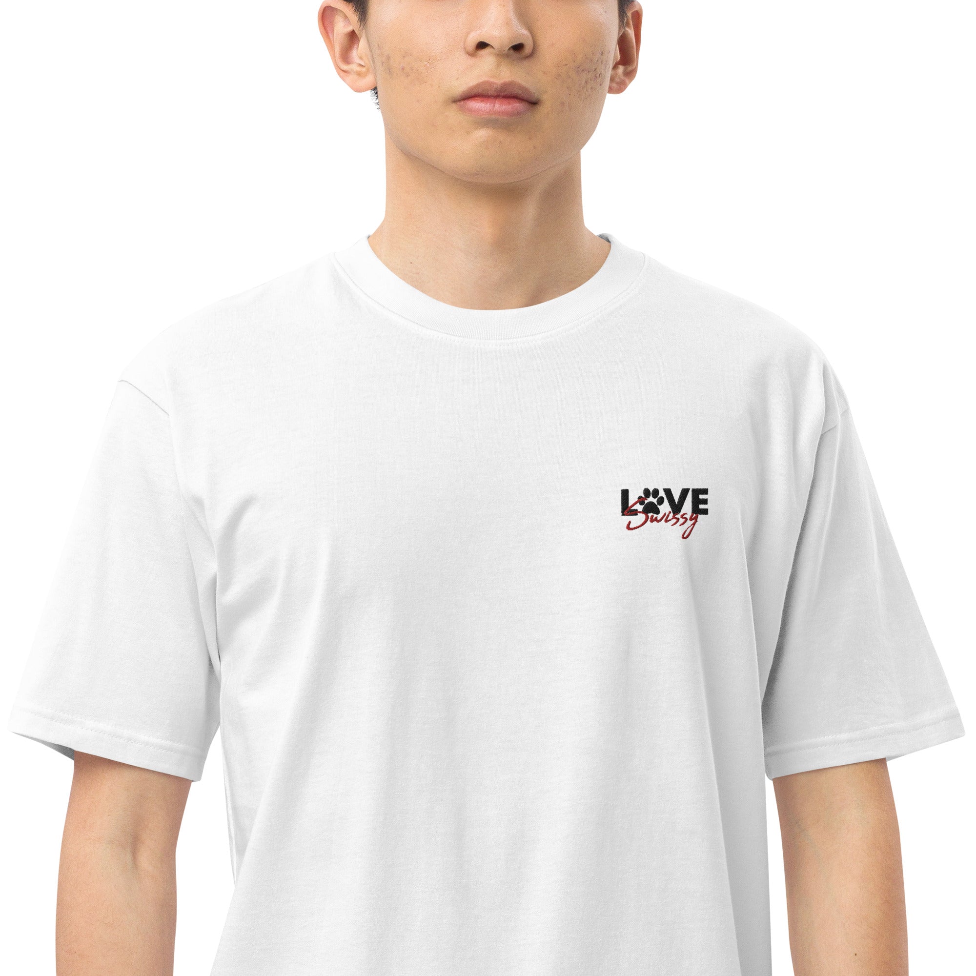 LOVE SWISSY - Men’s premium heavyweight tee