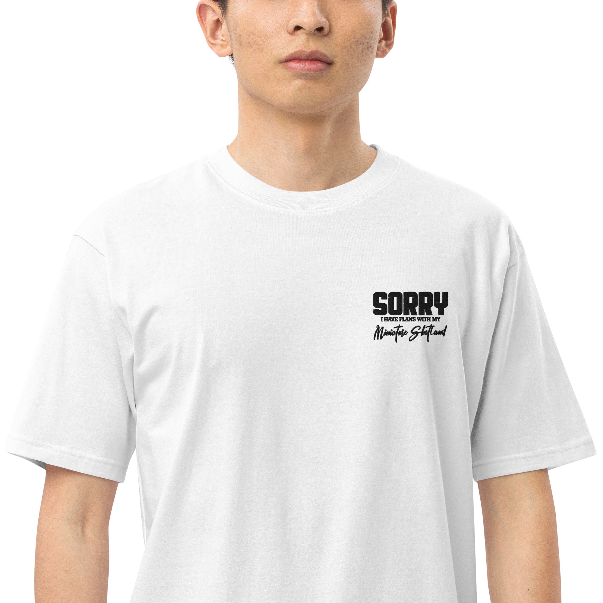 MINIATURE SHETLAND - Men’s premium heavyweight tee