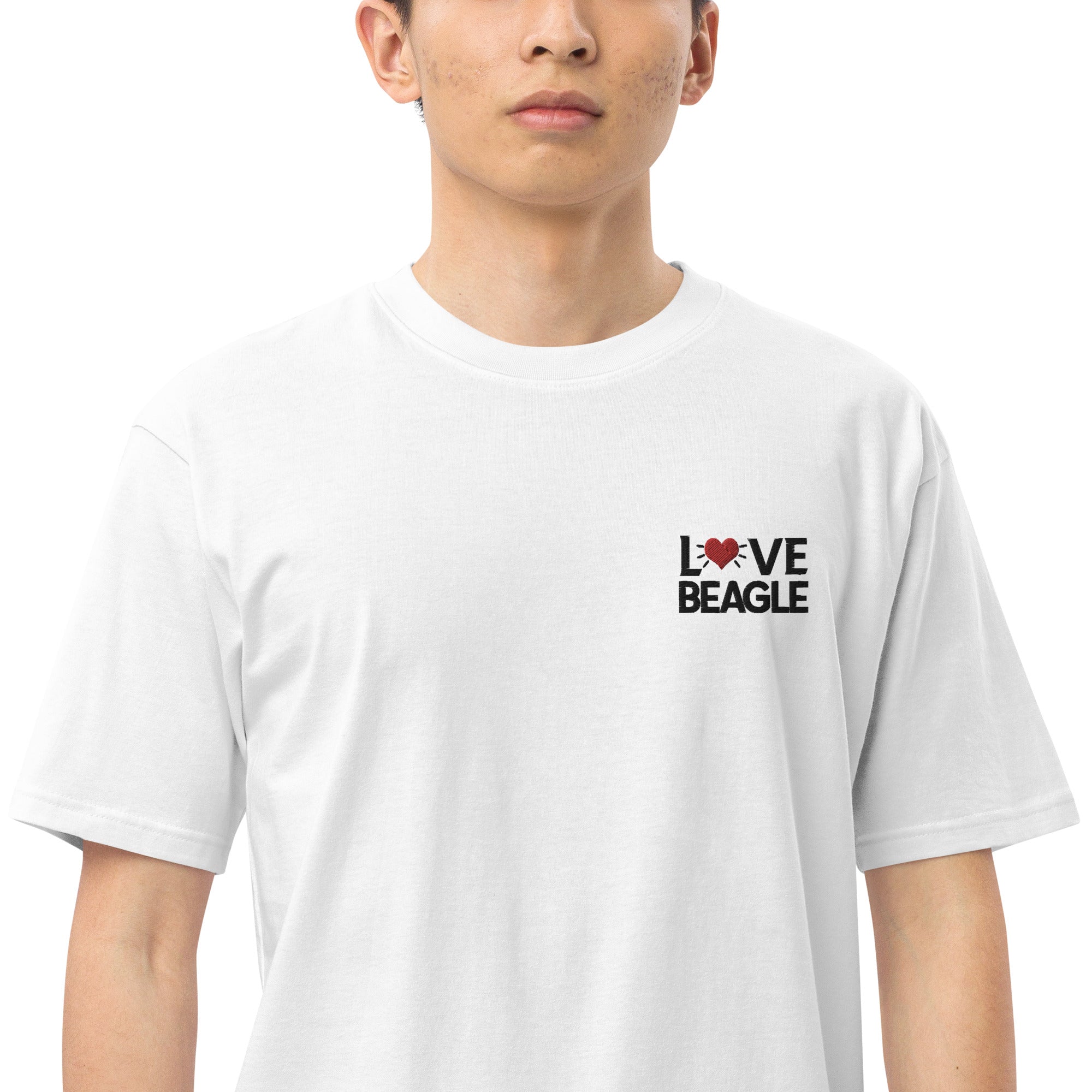 LOVE BEAGLE - Men’s premium heavyweight tee