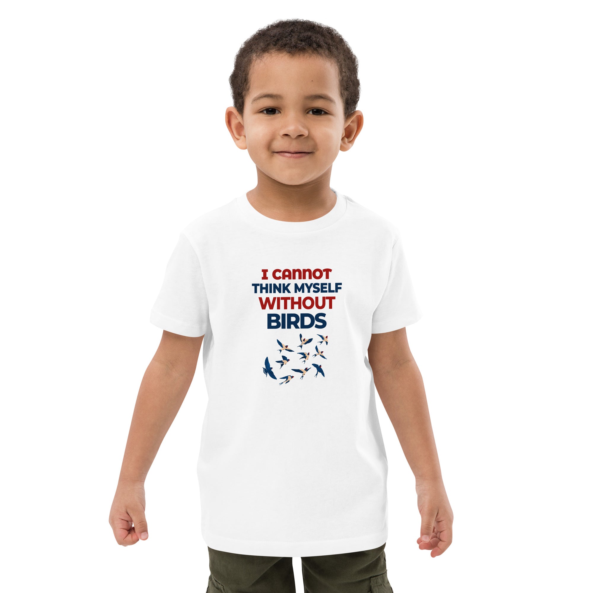 I CANNOT THINK MYSELF WITHOUT BIRDS - Organic cotton kids t-shirt