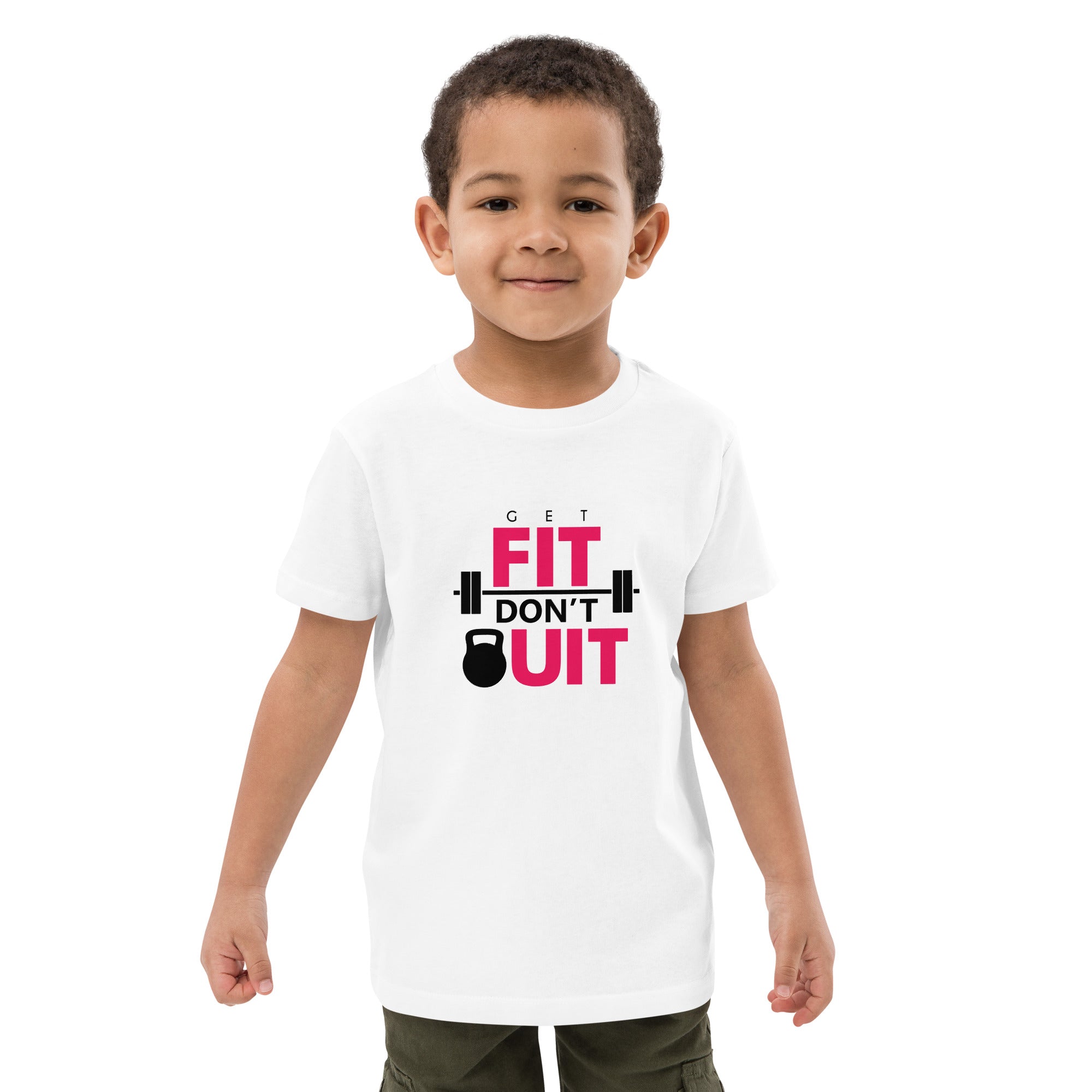 GET FIT DON'T QUIT - Organic cotton kids t-shirt