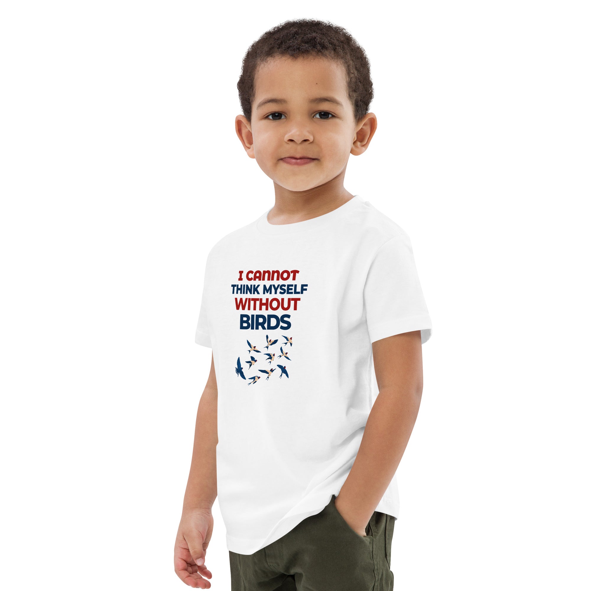 I CANNOT THINK MYSELF WITHOUT BIRDS - Organic cotton kids t-shirt