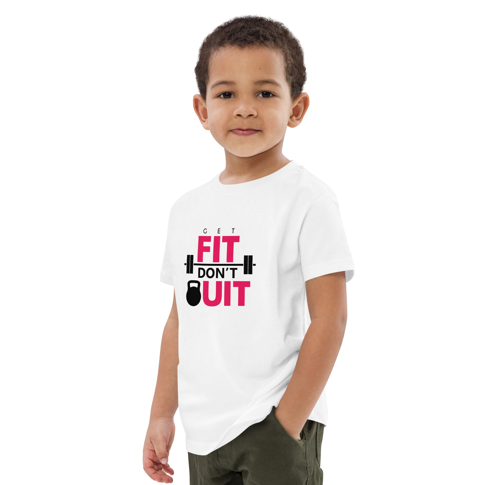 GET FIT DON'T QUIT - Organic cotton kids t-shirt