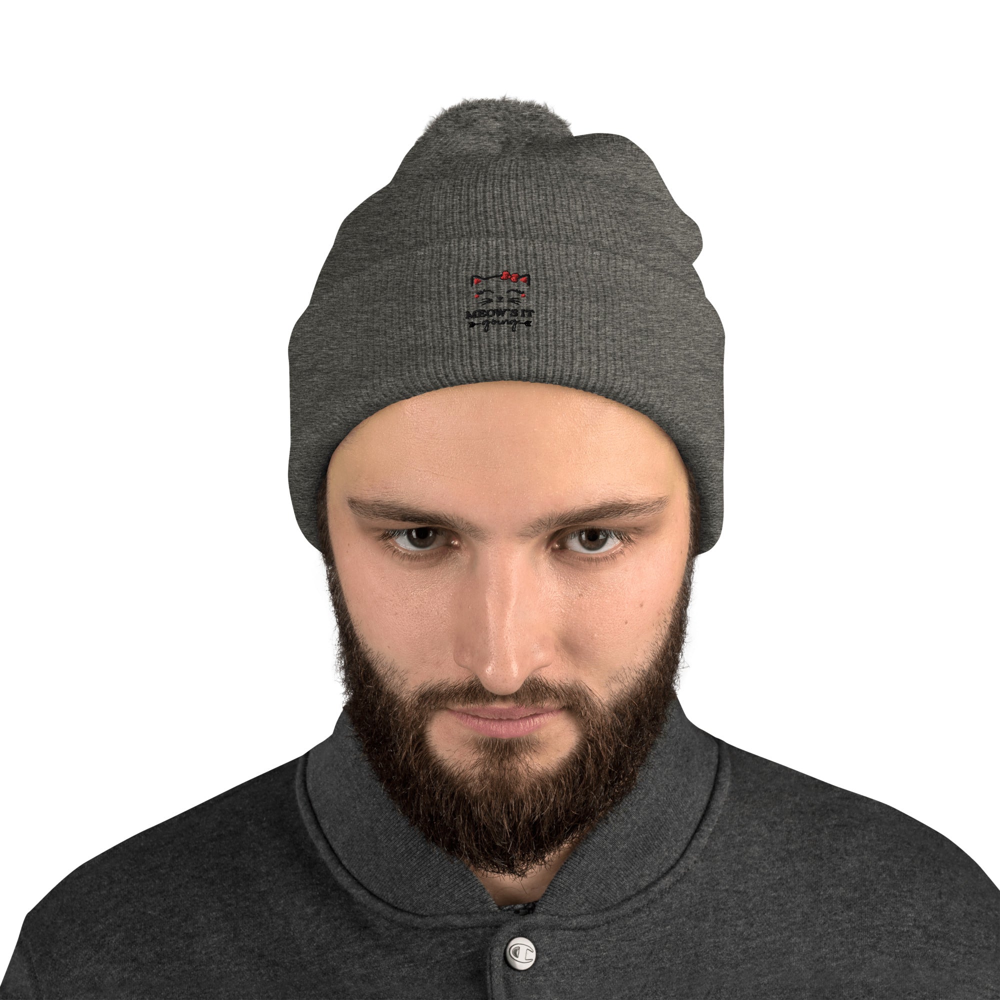 MEOW'S IT GOING - Pom-Pom Beanie