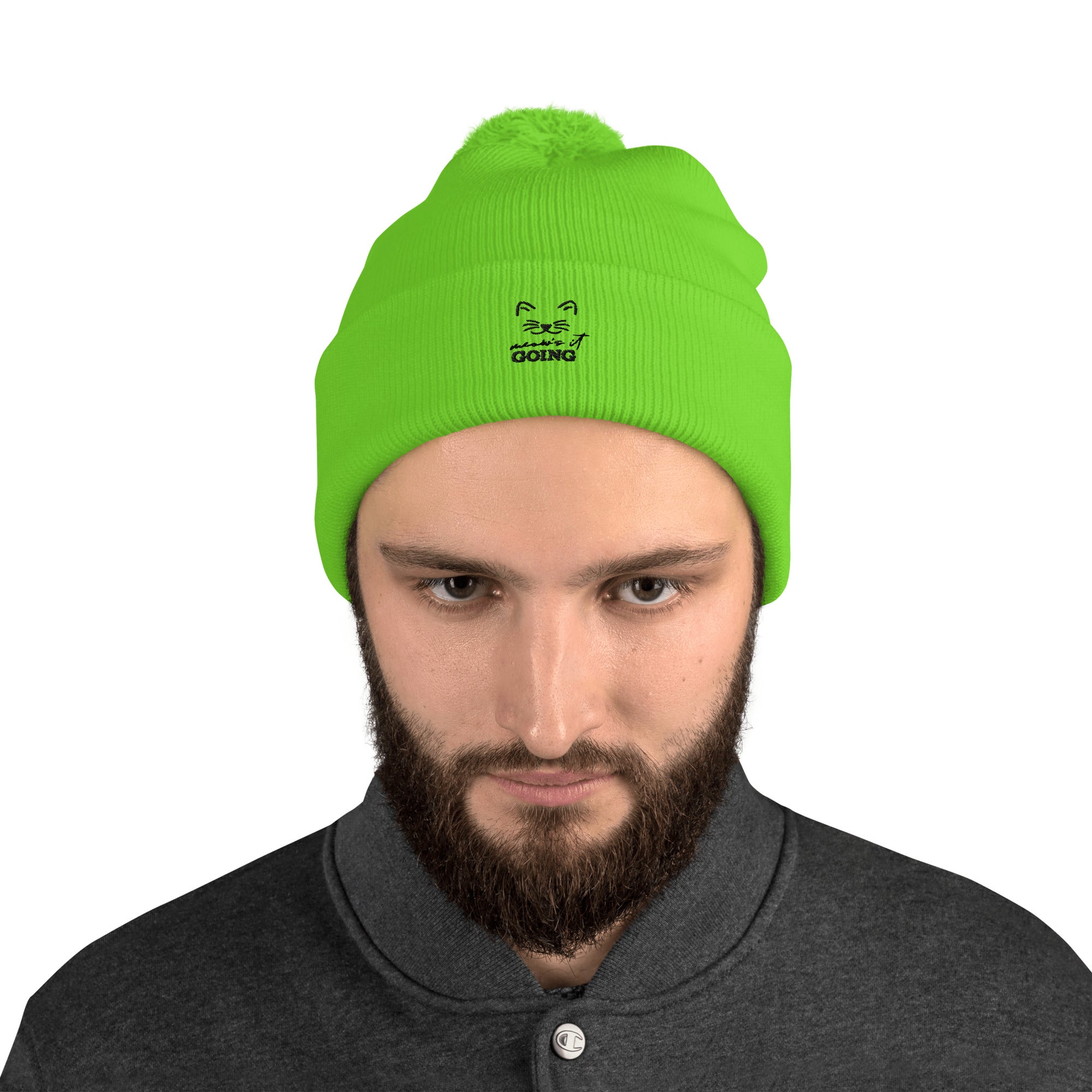 MEOW'S IT GOING - Pom-Pom Beanie