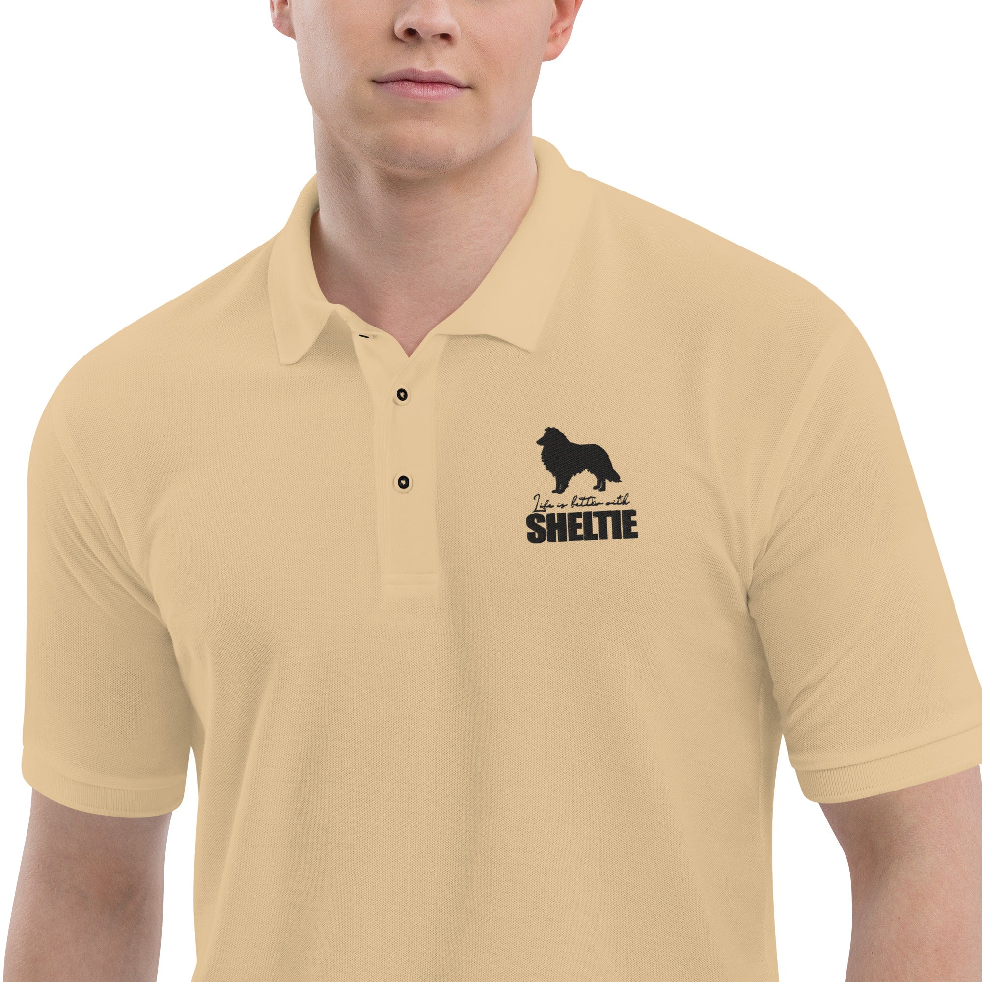 LIFE IS BETTER WITH SHELTIE - Men's Premium Polo