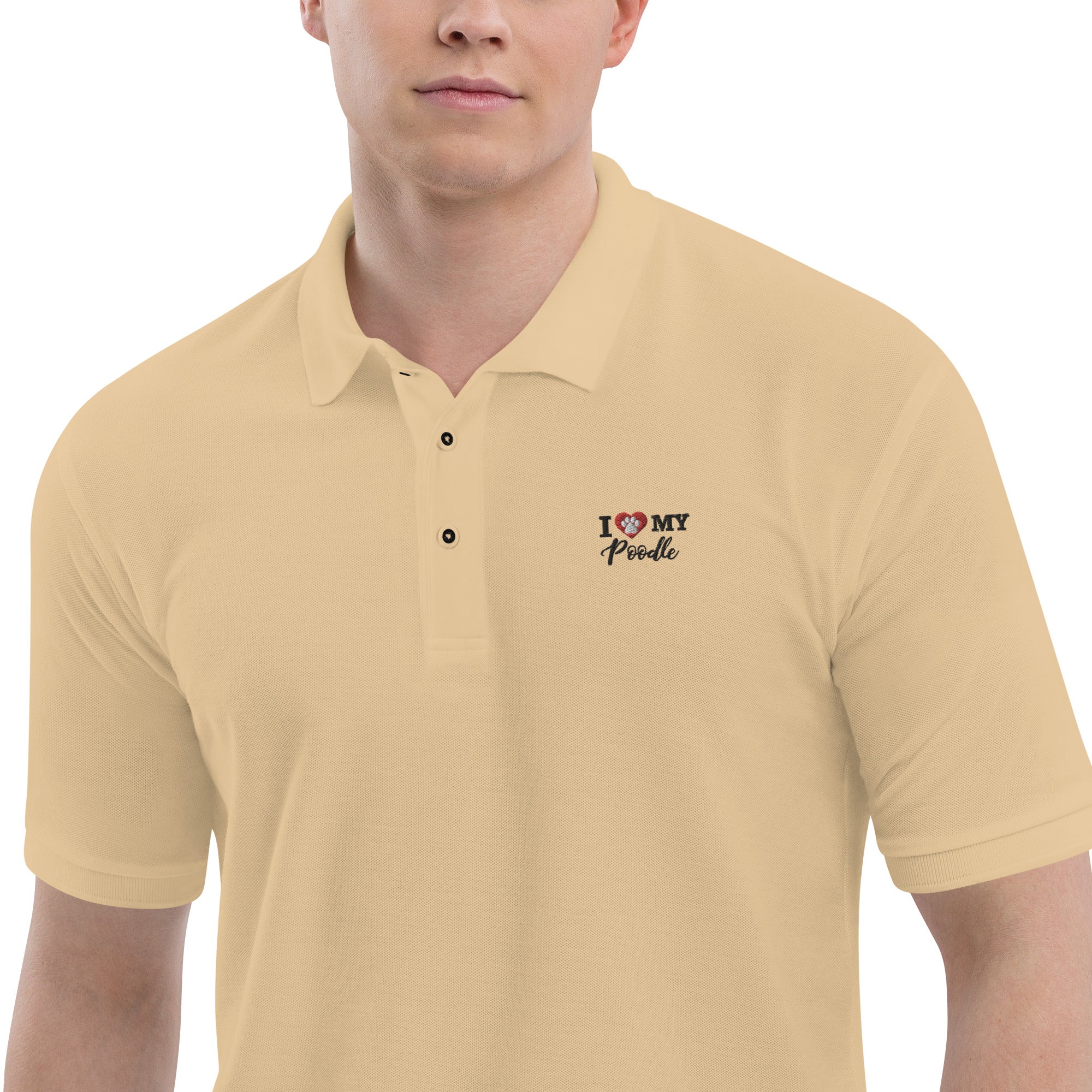 I LOVE MY POODLE - Men's Premium Polo