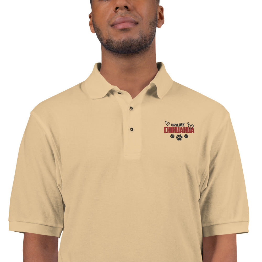 I LOVE MY CHIHUAHUA - Men's Premium Polo