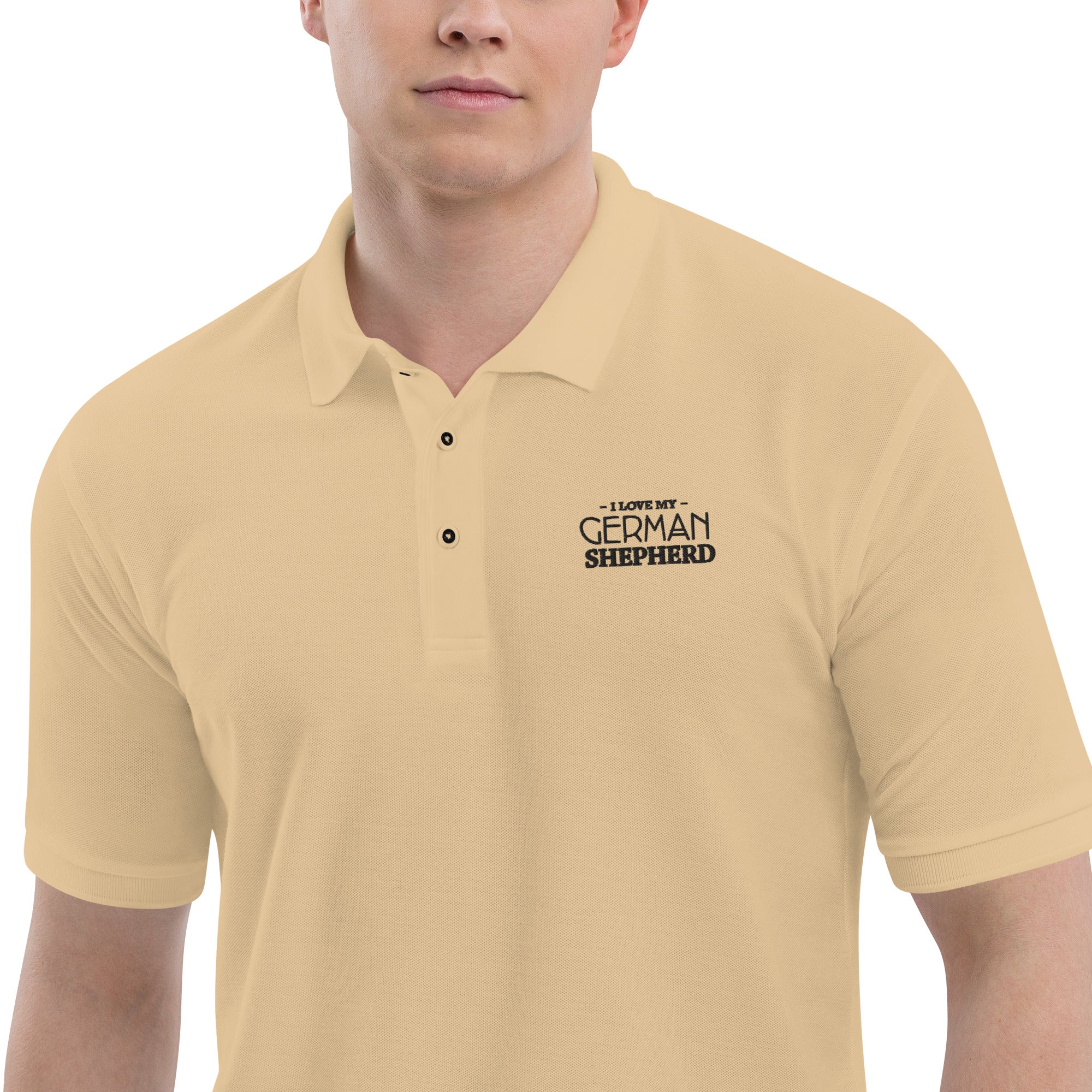 I LOVE MY GERMAN SHEPHERD - Men's Premium Polo