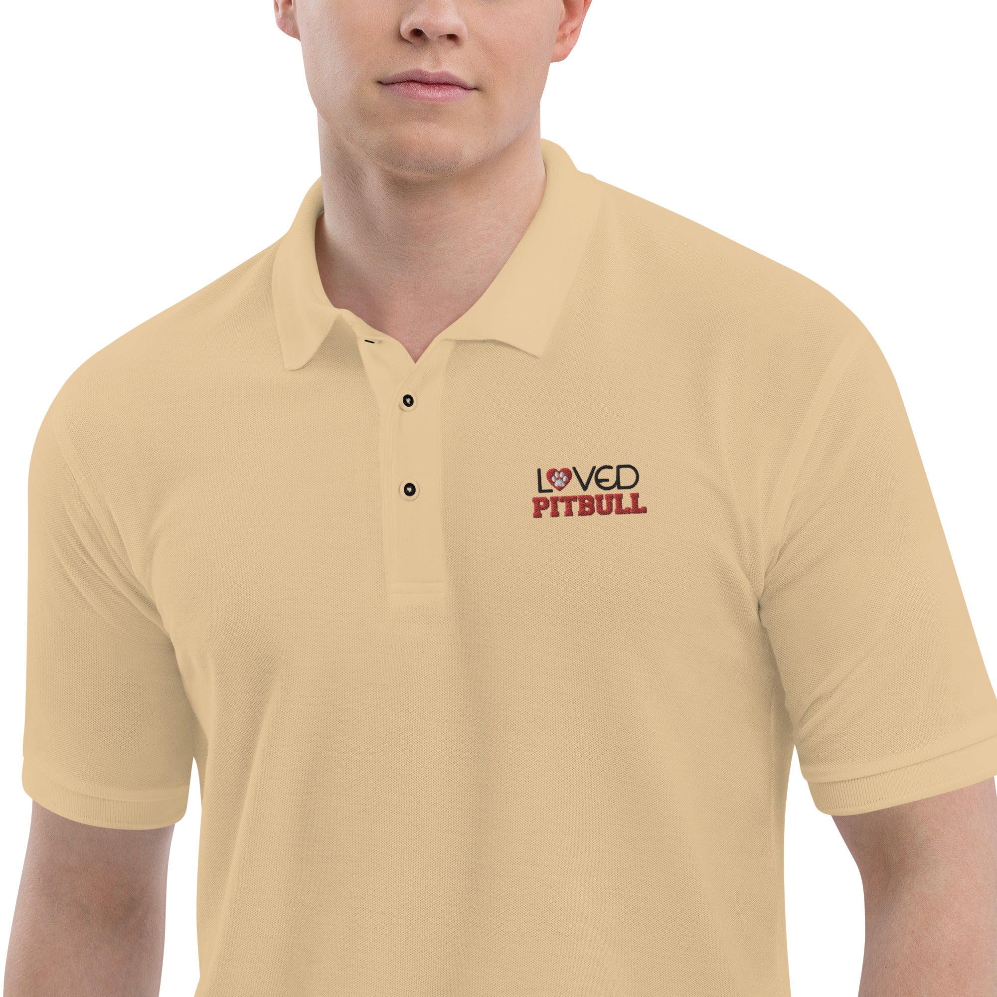 LOVED PITBULL - Men's Premium Polo