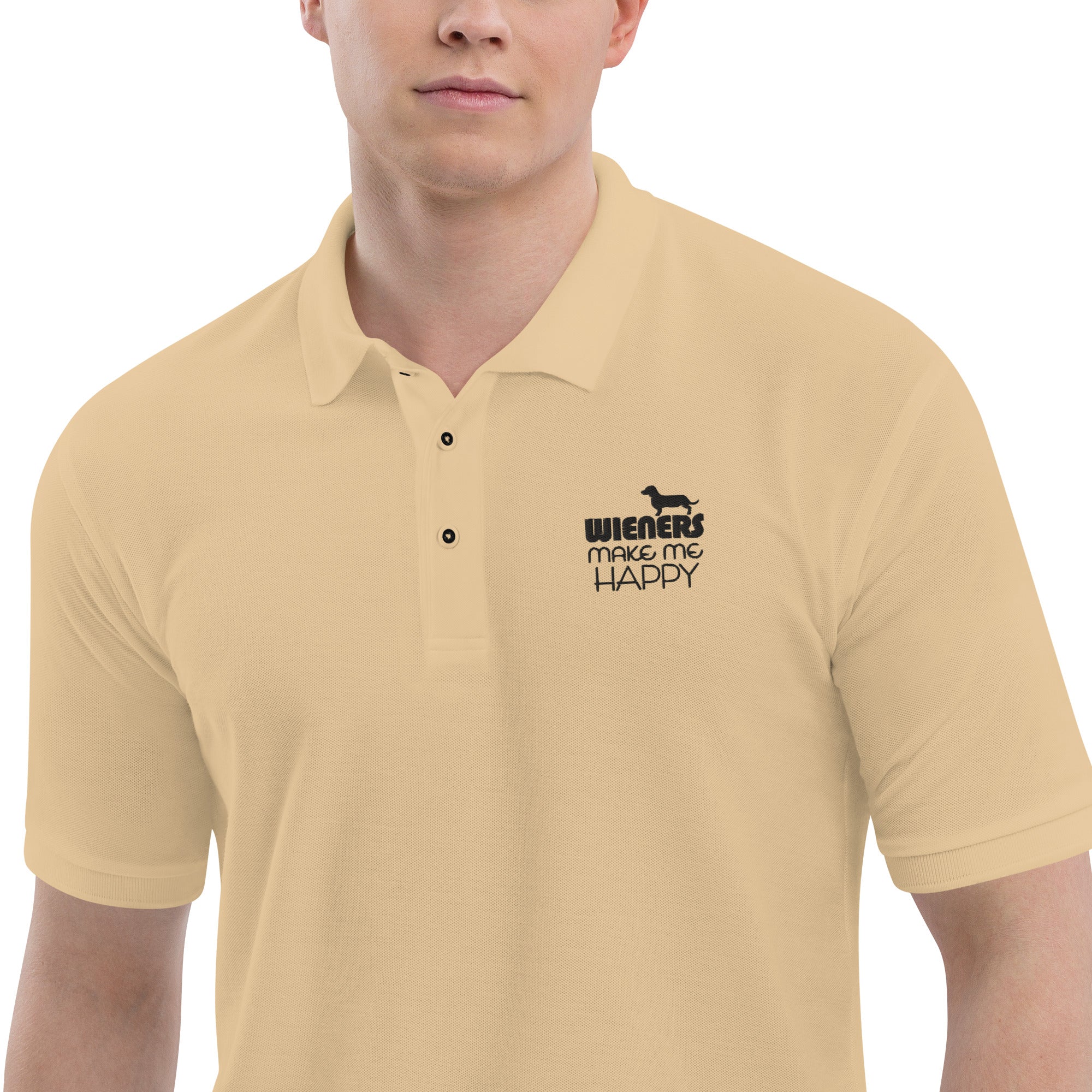 WIENERS MAKE ME HAPPY - Men's Premium Polo