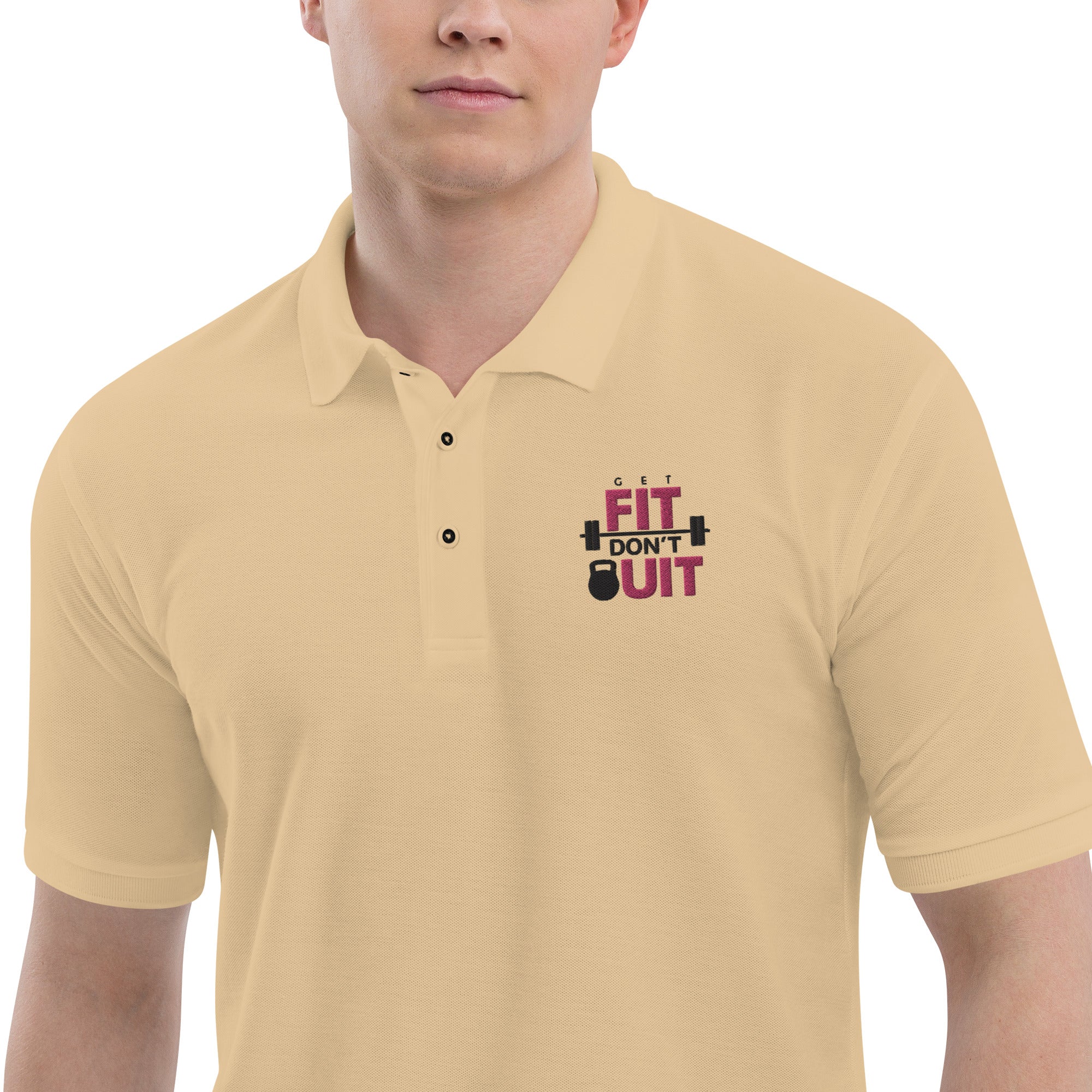 GET FIT DON'T QUIT - Men's Premium Polo