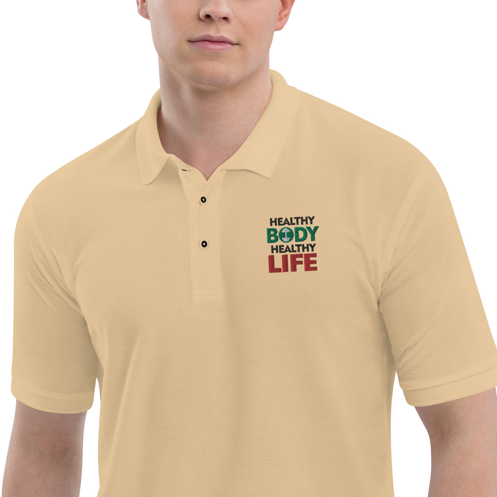 HEALTHY BODY HEALTHY LIFE - Men's Premium Polo