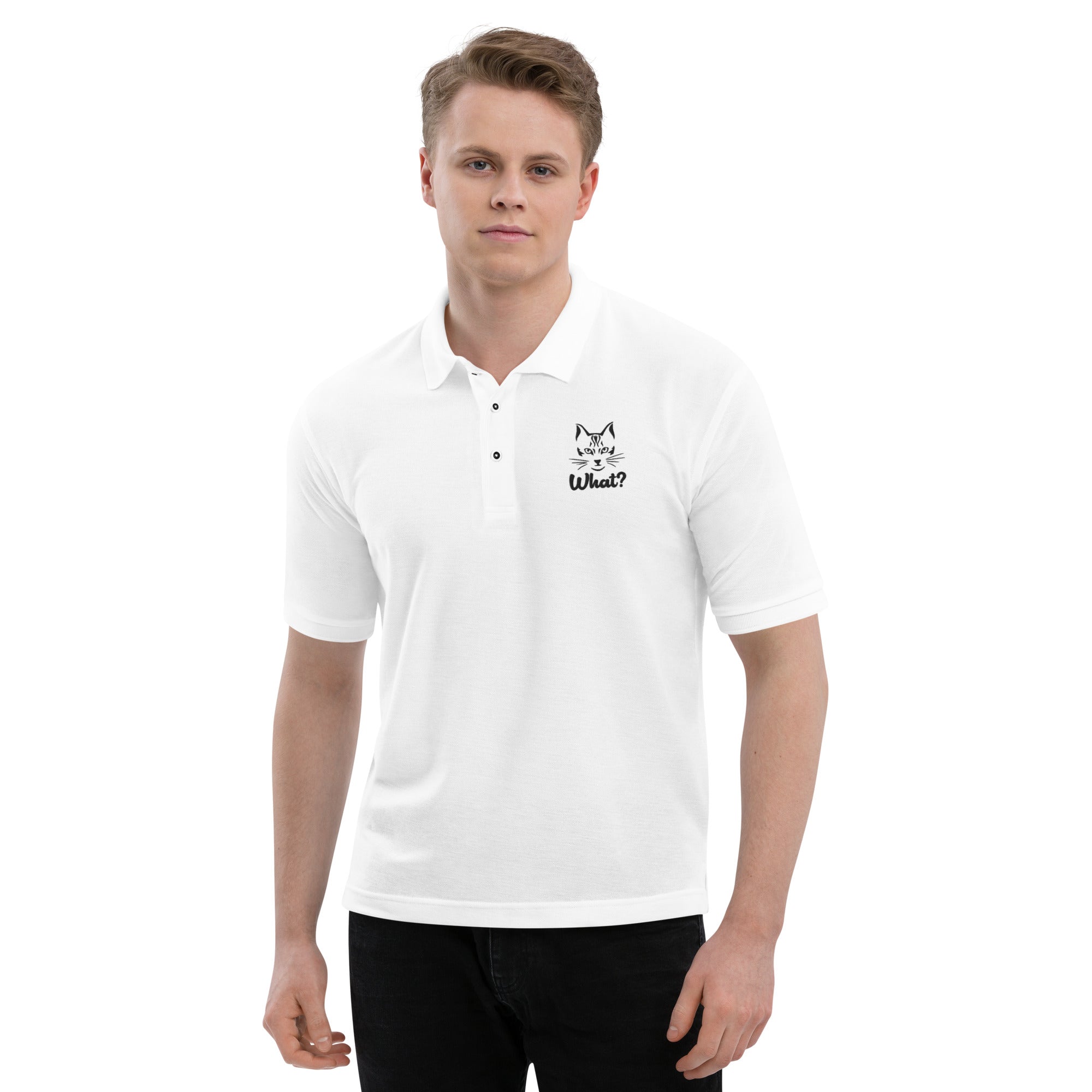 WHAT? - Men's Premium Polo