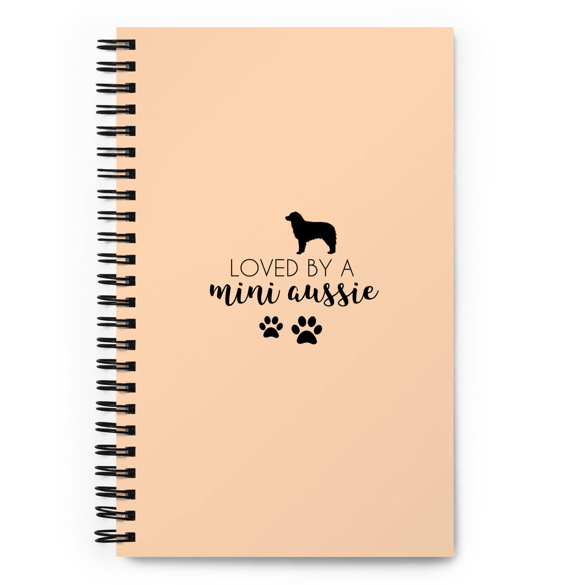 LOVED BY A MINI AUSSIE - Spiral notebook