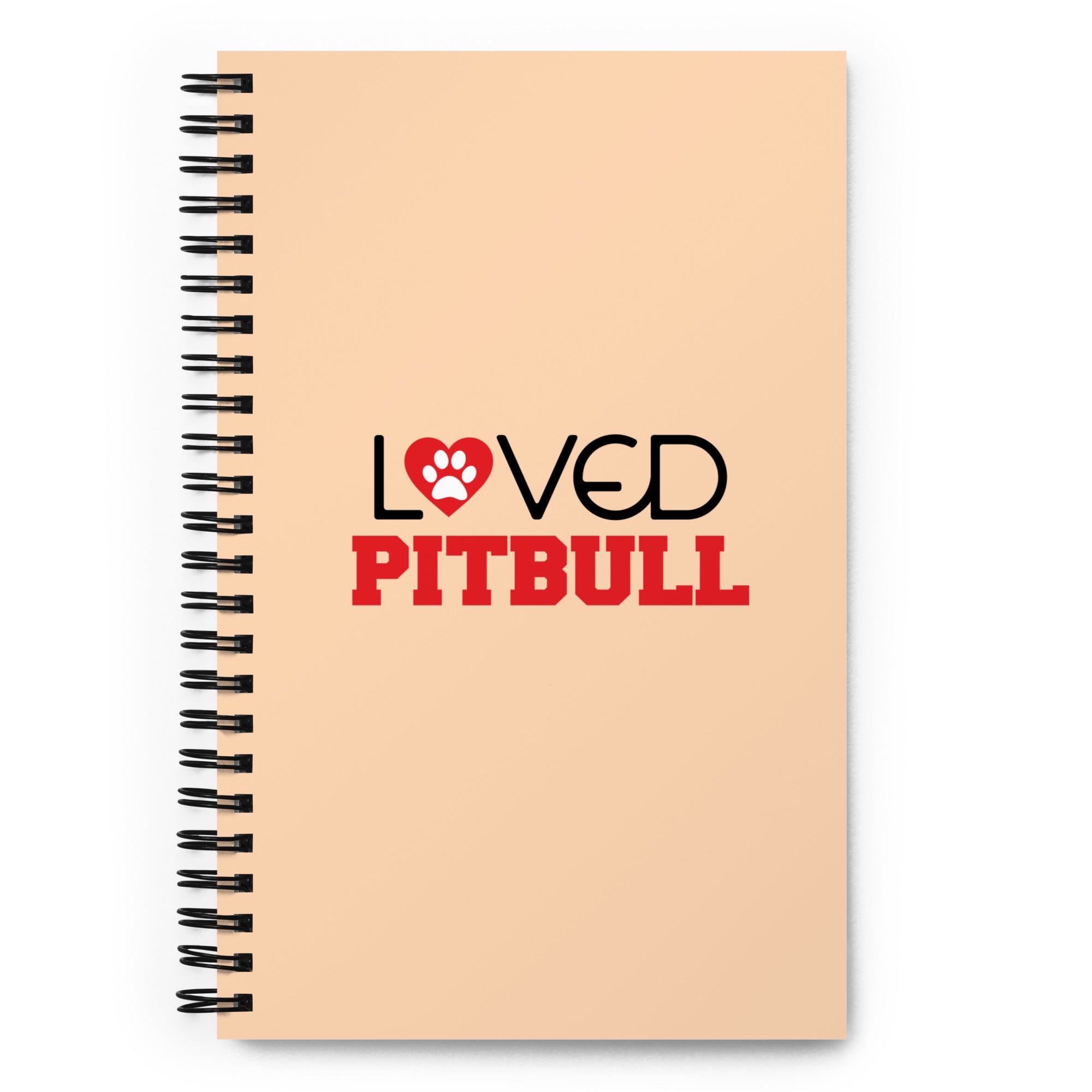 LOVED PITBULL - Spiral notebook