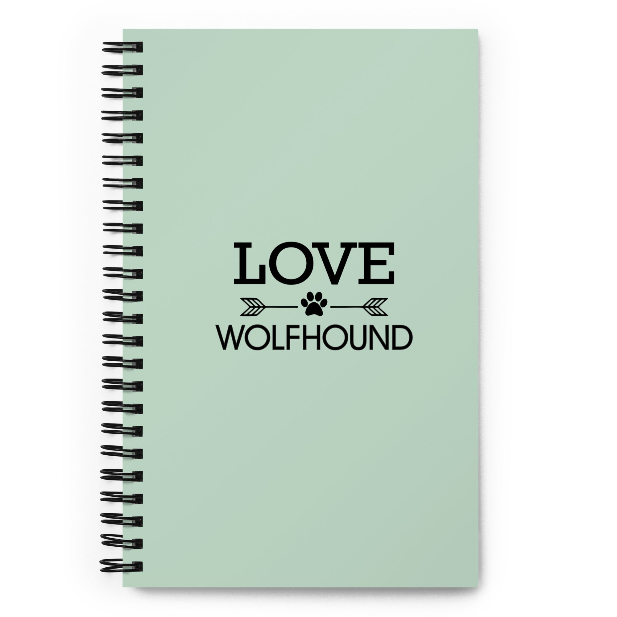 LOVE WOLFHOUND - Spiral notebook