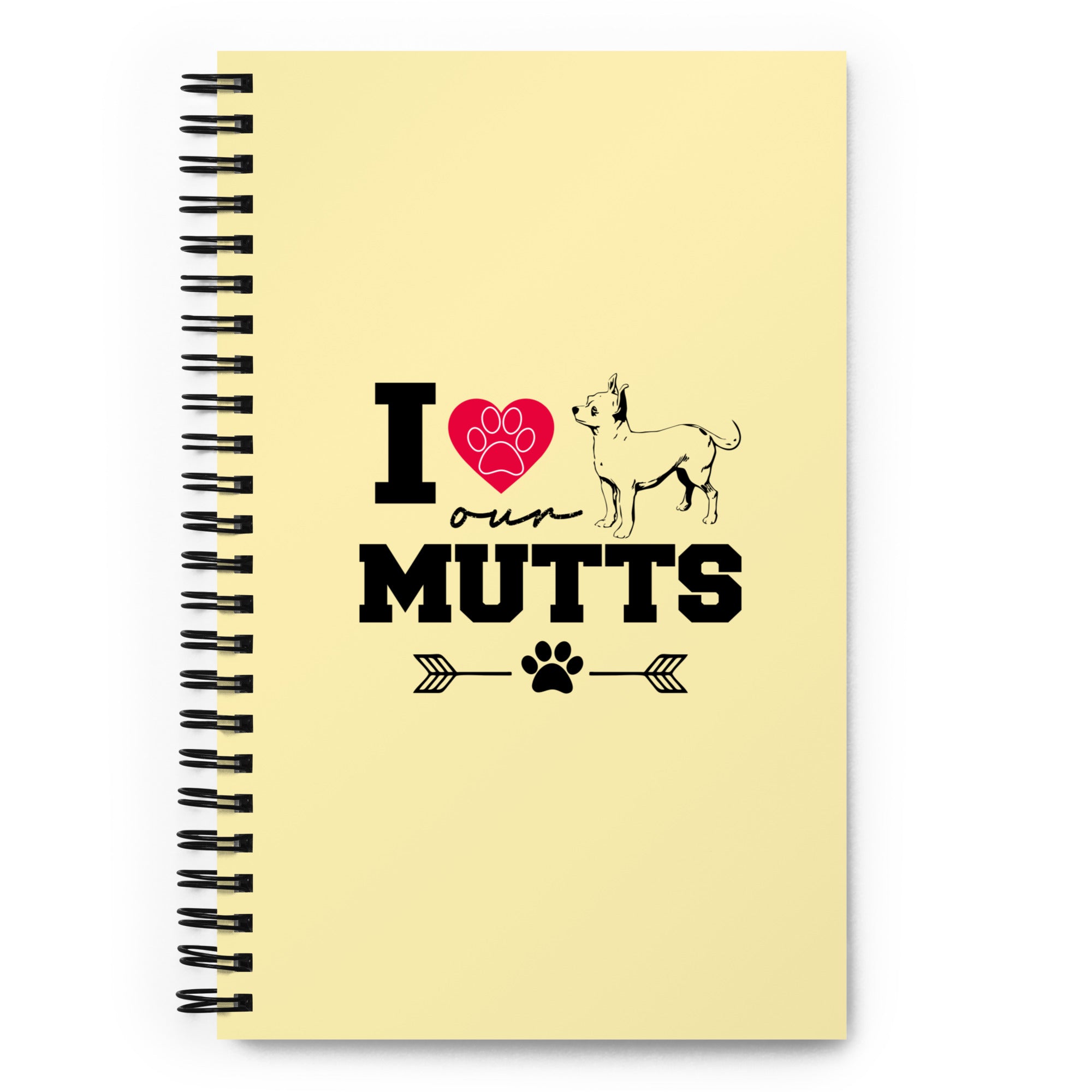 I LOVE OUR MUTTS - Spiral notebook