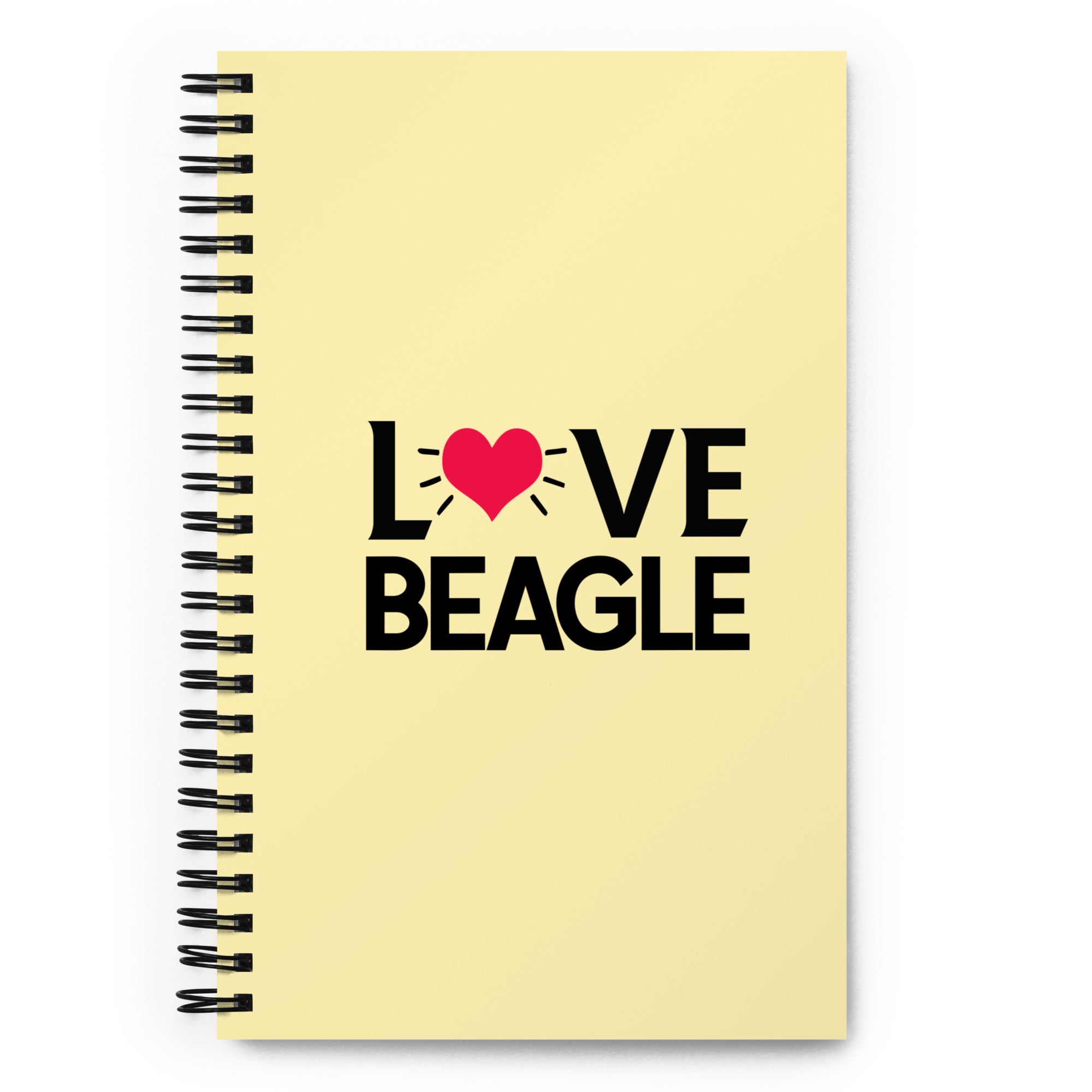 LOVE BEAGLE - Spiral notebook