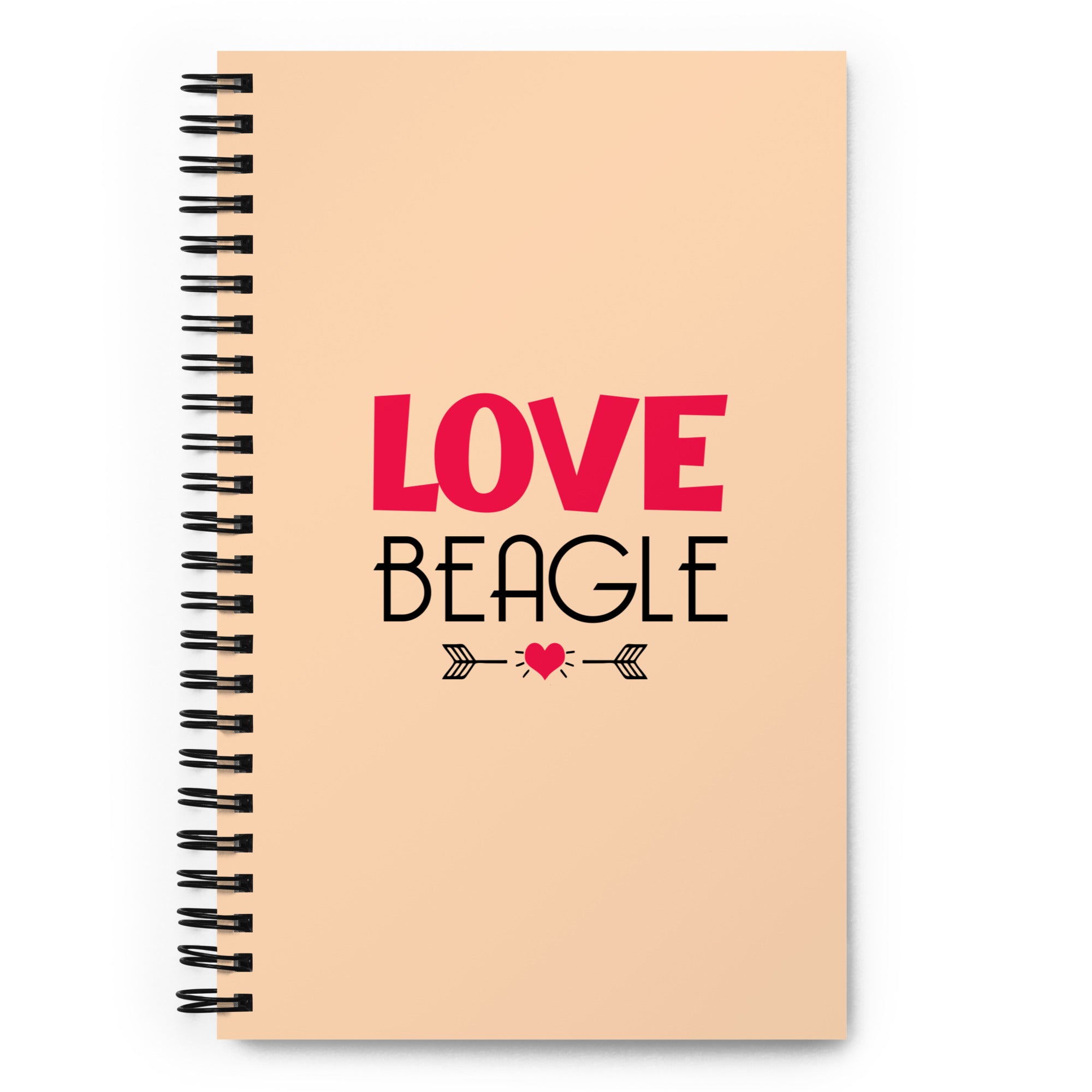 LOVE BEAGLE - Spiral notebook