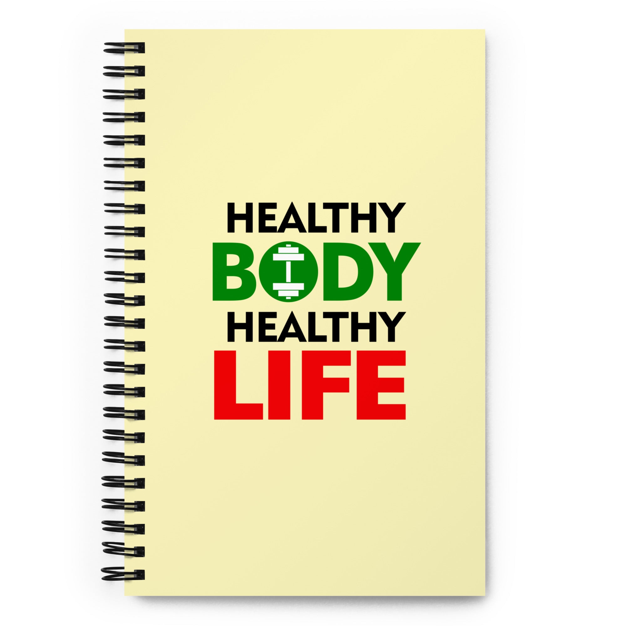 HEALTHY BODY HEALTHY LIFE - Spiral notebook