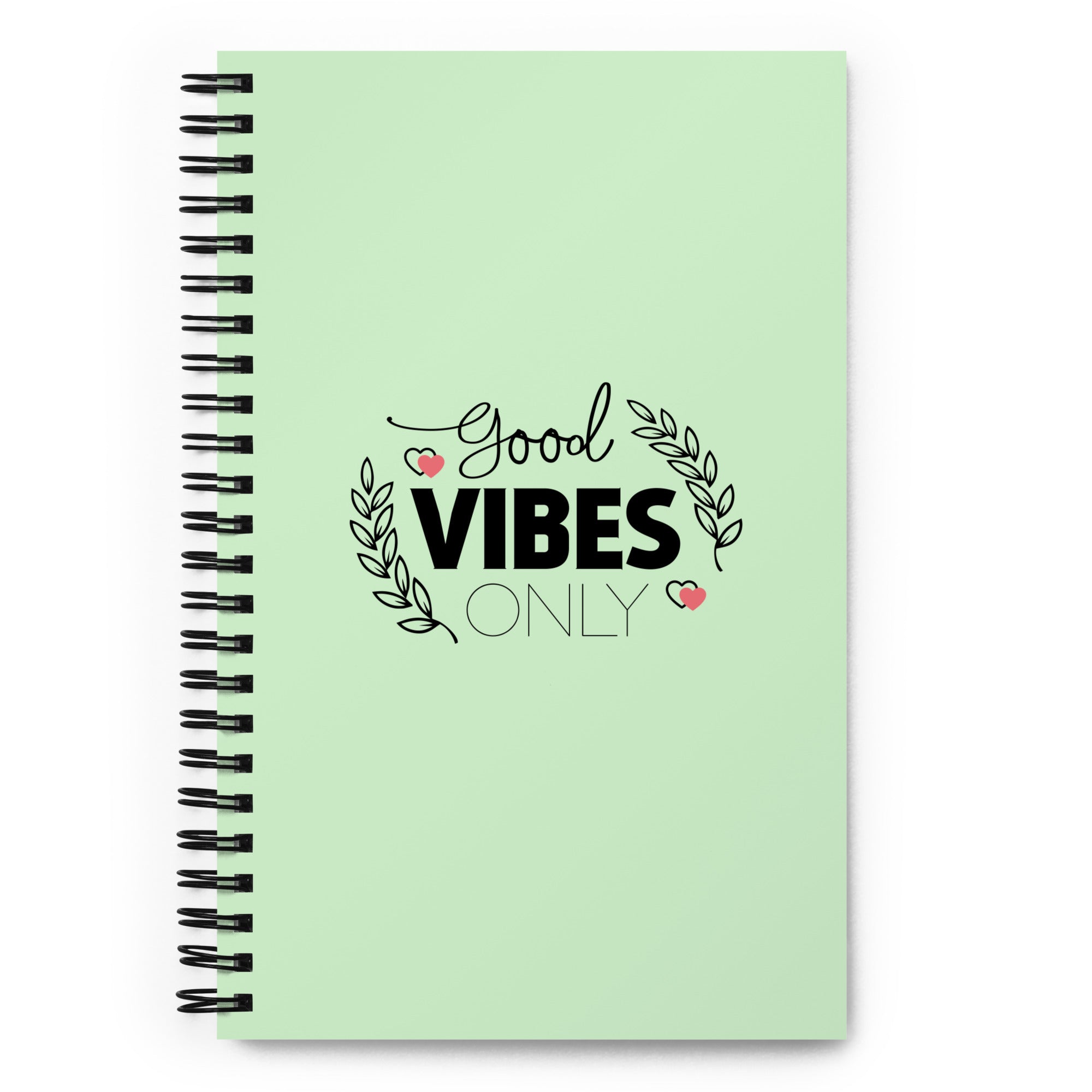 GOOD VIBES ONLY - Spiral notebook